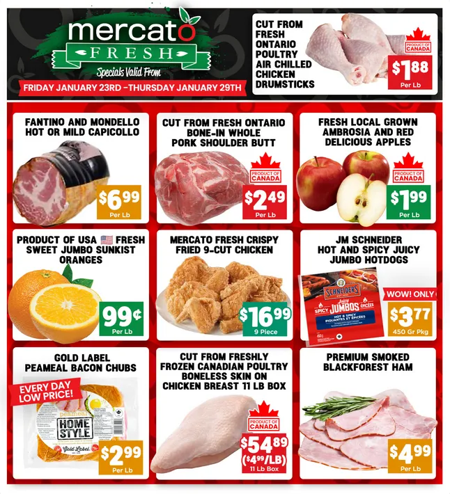 Mercato Fresh fSales from January 23 to January 29 2026 - flyer page