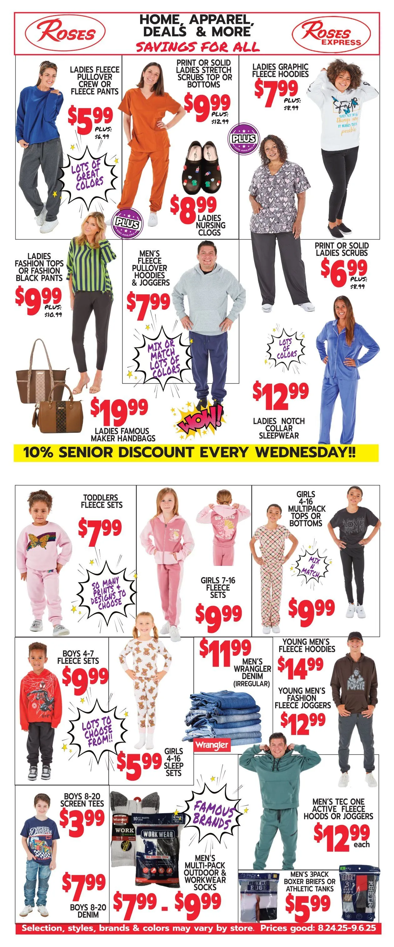 Weekly ad Roses Discount Store Sales from September 1 to September 7 2025 - Page 