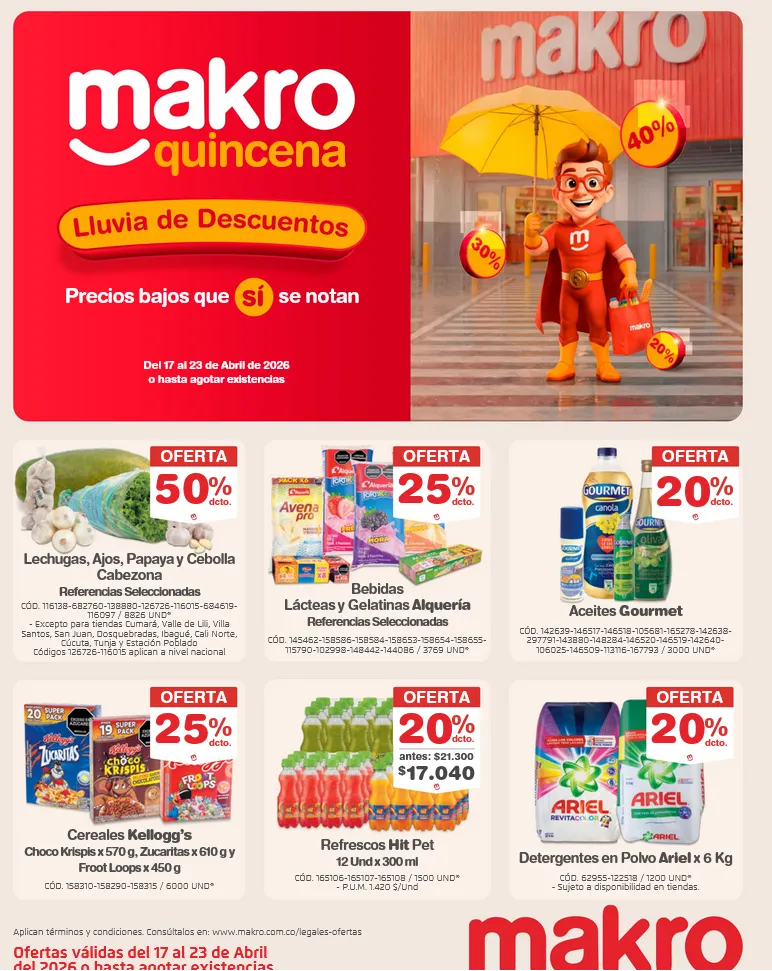 Catalogo de  Makro Ofertas 17 de abril al 23 de abril 2026 - Pag 1
