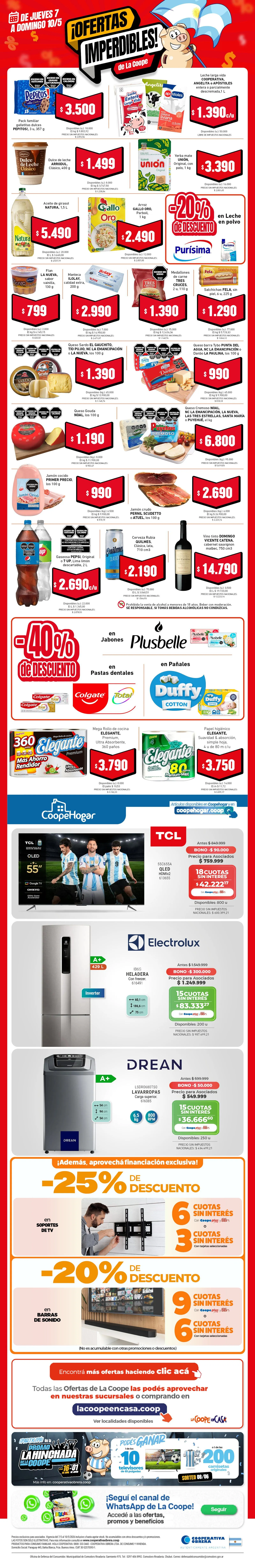 Ofertas de  Cooperativa Obrera Ofertas 7 de mayo al 10 de mayo 2026 - Página 1 del catálogo