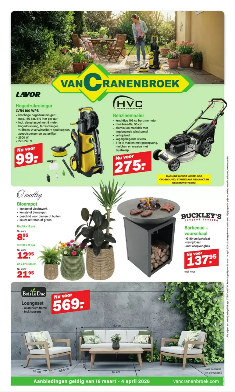  Van Cranenbroek folders van 26 maart tot 4 april 2026 - Folder pagina 1