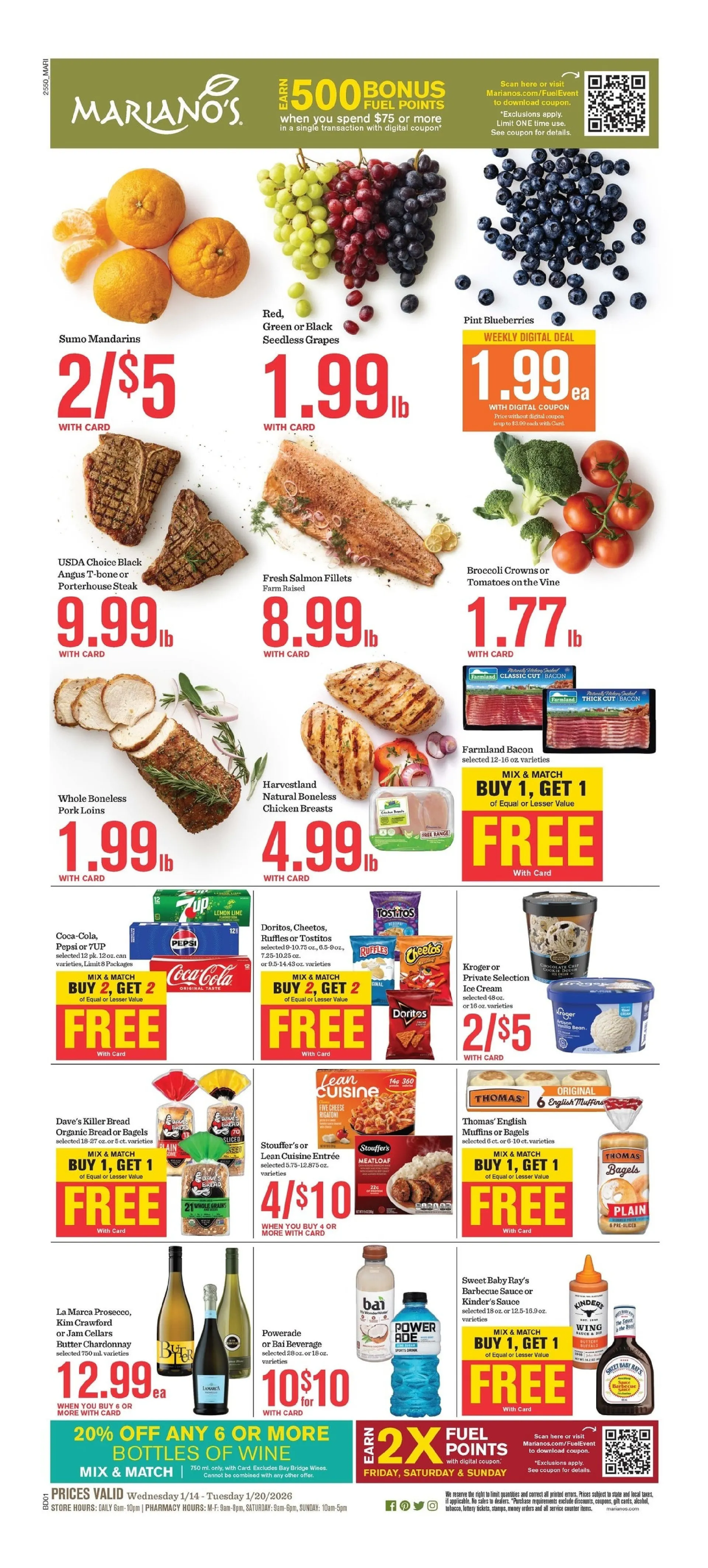 Weekly ad Mariano's Sales from January 14 to January 20 2026 - Page 1