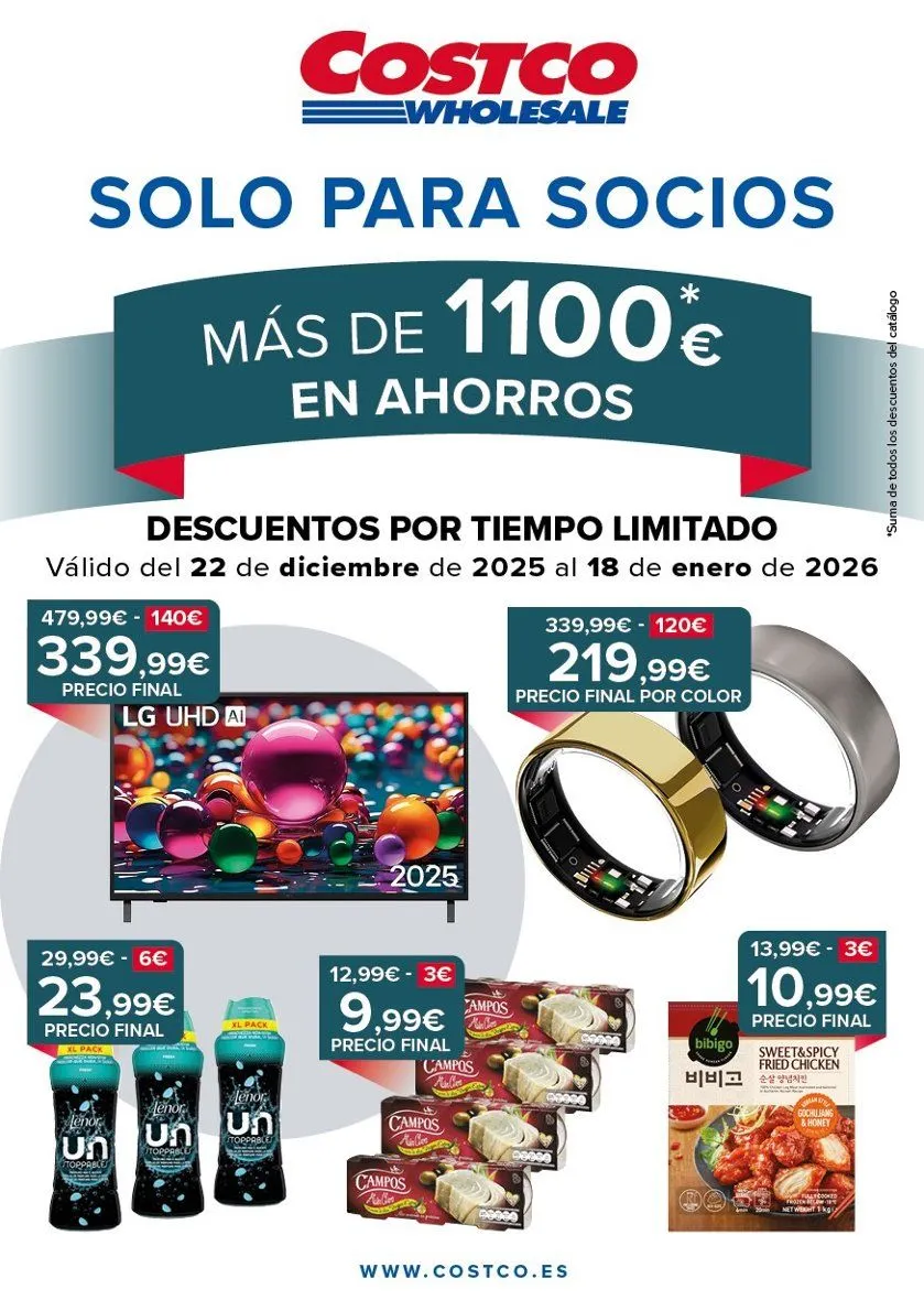 Catálogo de Costco Ofertas 22 de diciembre al 18 de enero 2026 - Página 1