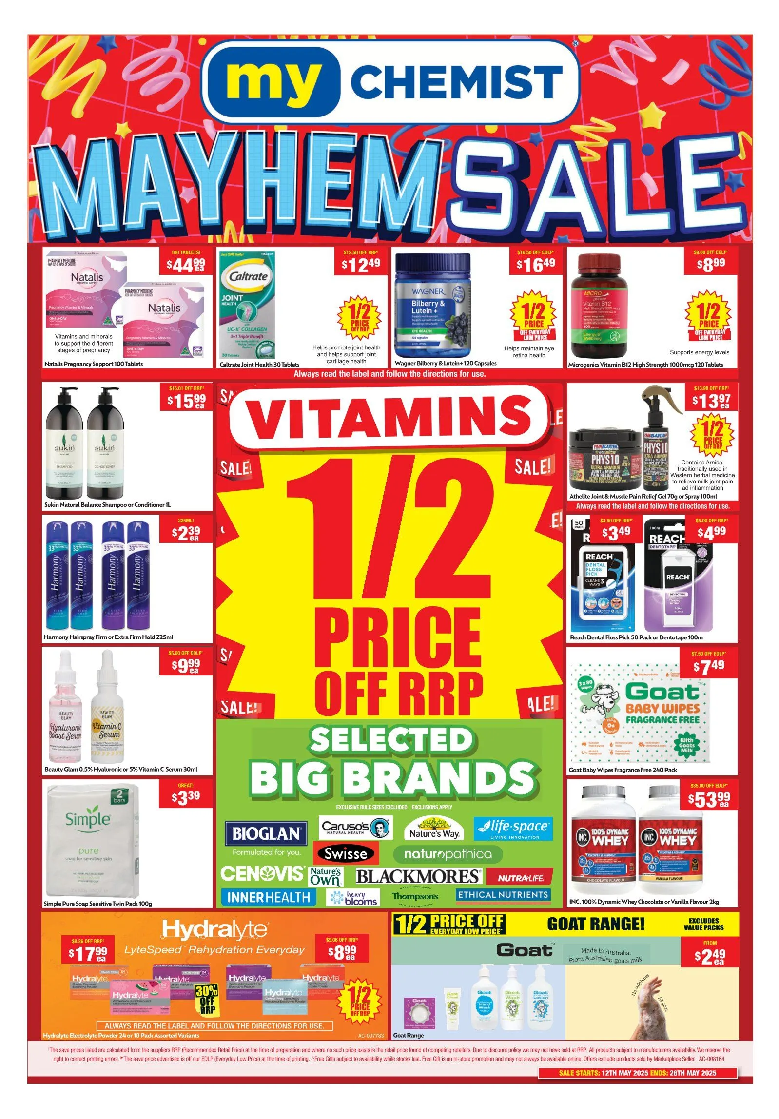 My Chemist Deals - Catalogue valid from 13 May to 28 May 2025 - page 1