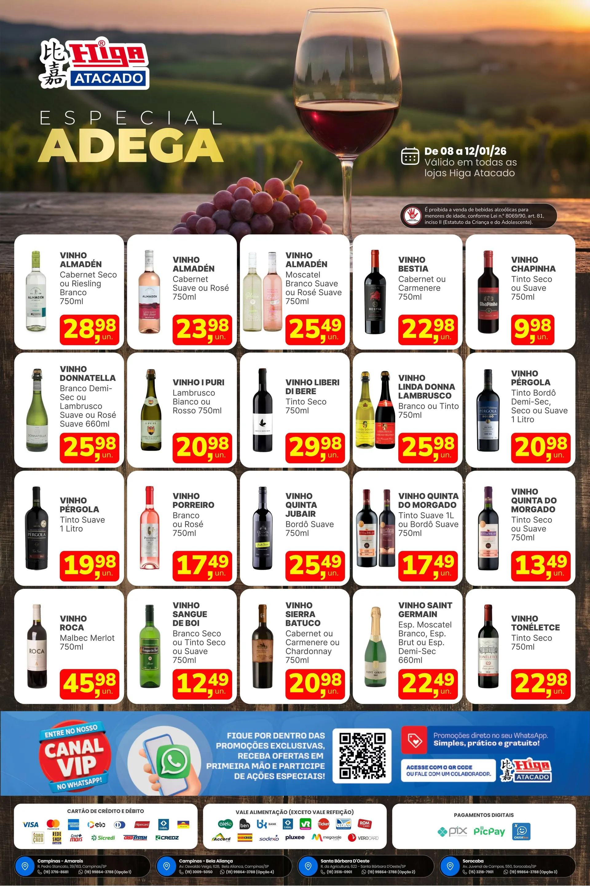 Encarte de Folhetos Higa Atacado  8 de janeiro até 12 de janeiro 2026 - Pagina 