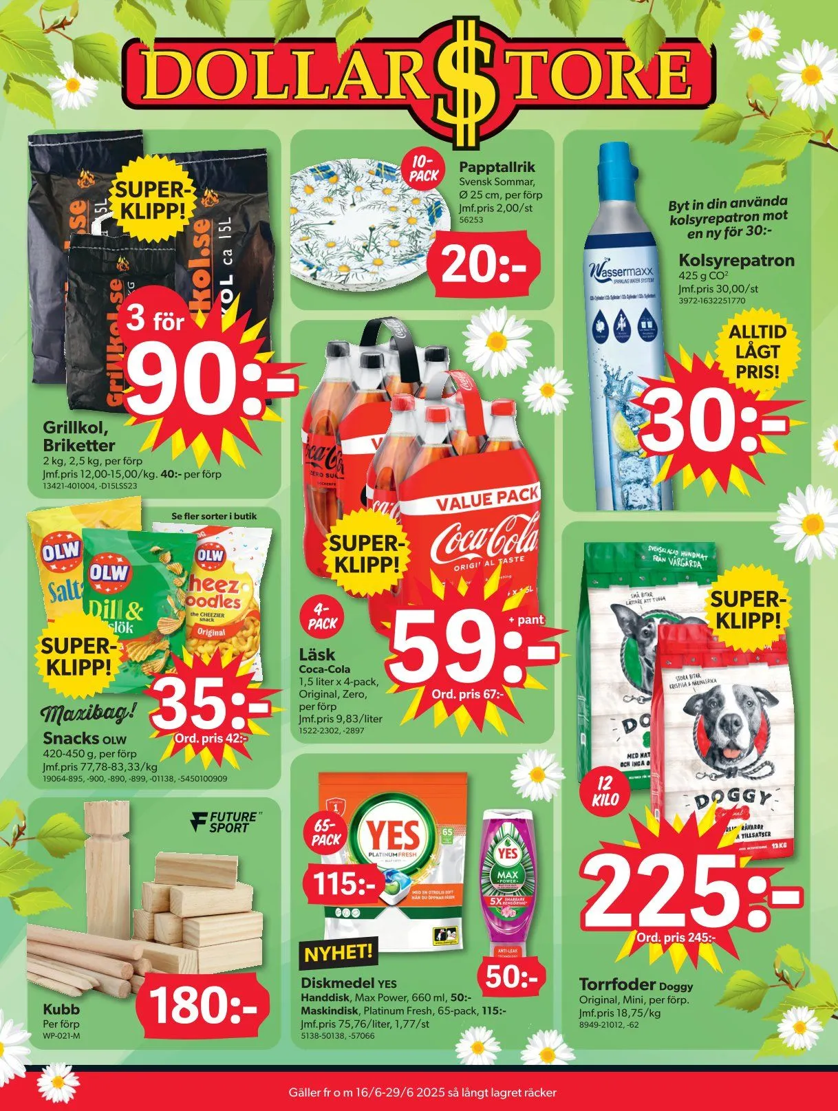 DollarStore erbjudanden från 16 juni till 4 juli 2025 - Reklamblad sidor 1