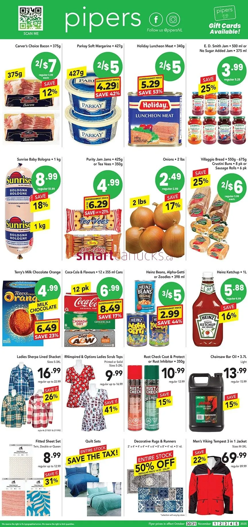 Pipers Sales from October 30 to November 5 2025 - flyer page 