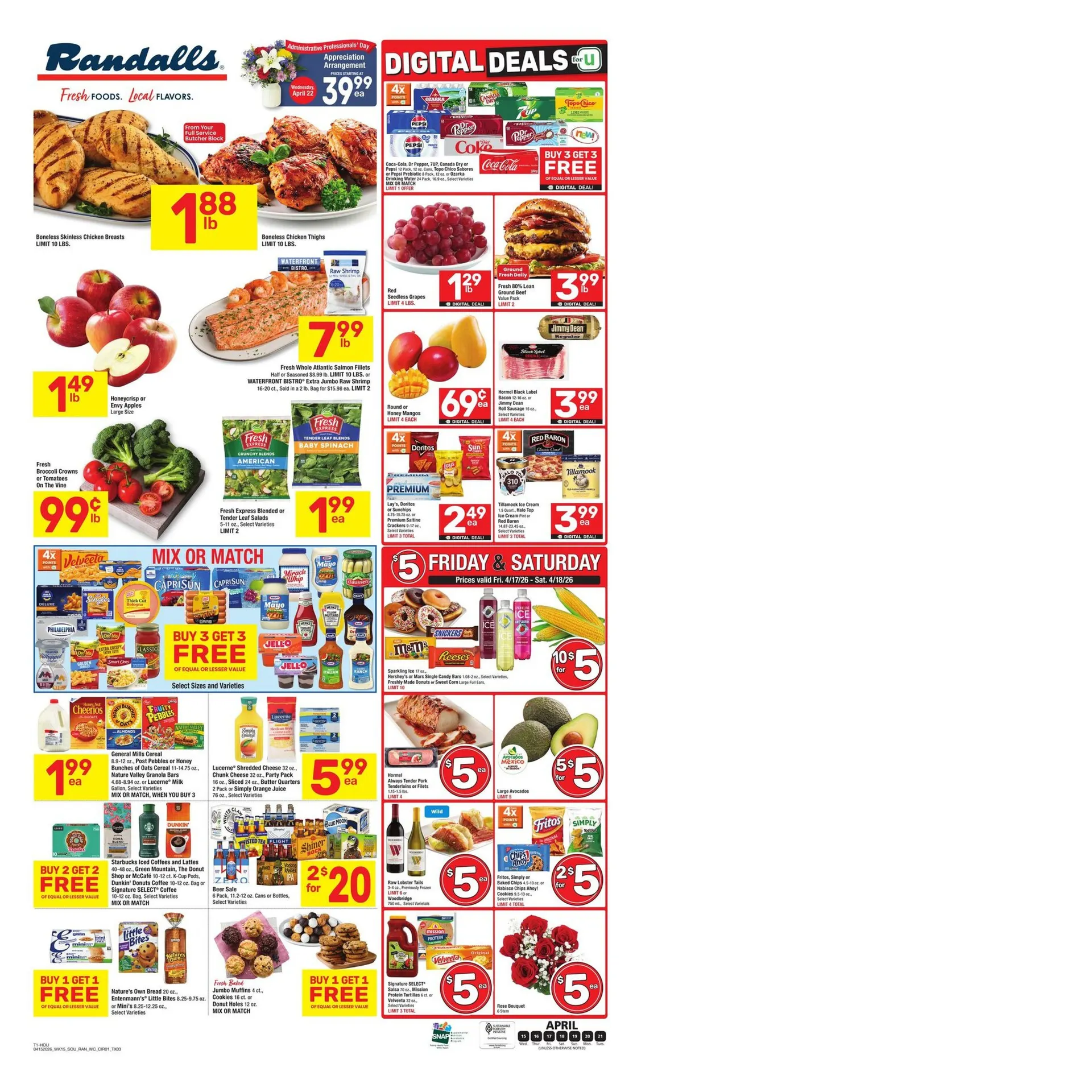 Weekly ad Randalls weekly ads from April 15 to April 21 2026 - Page 1