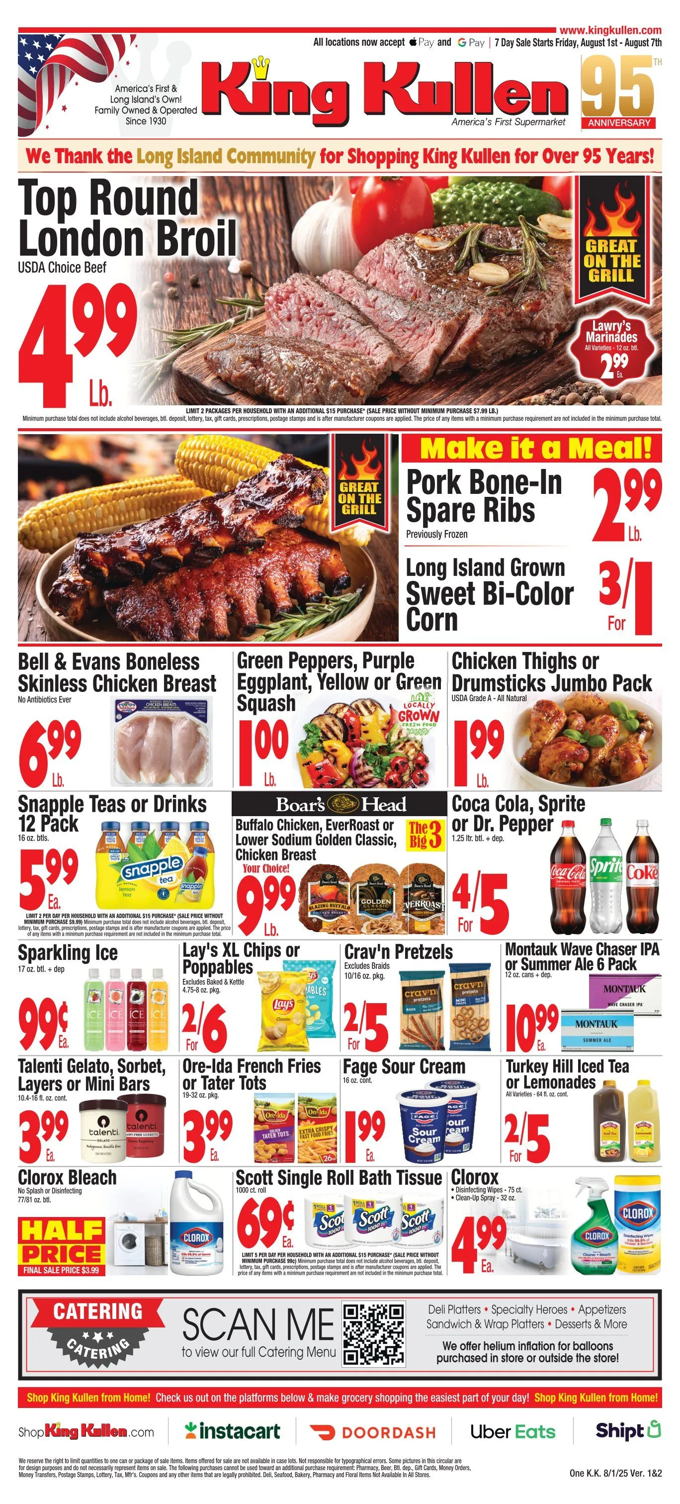 Weekly ad King Kullen Sales from August 1 to August 7 2025 - Page 1