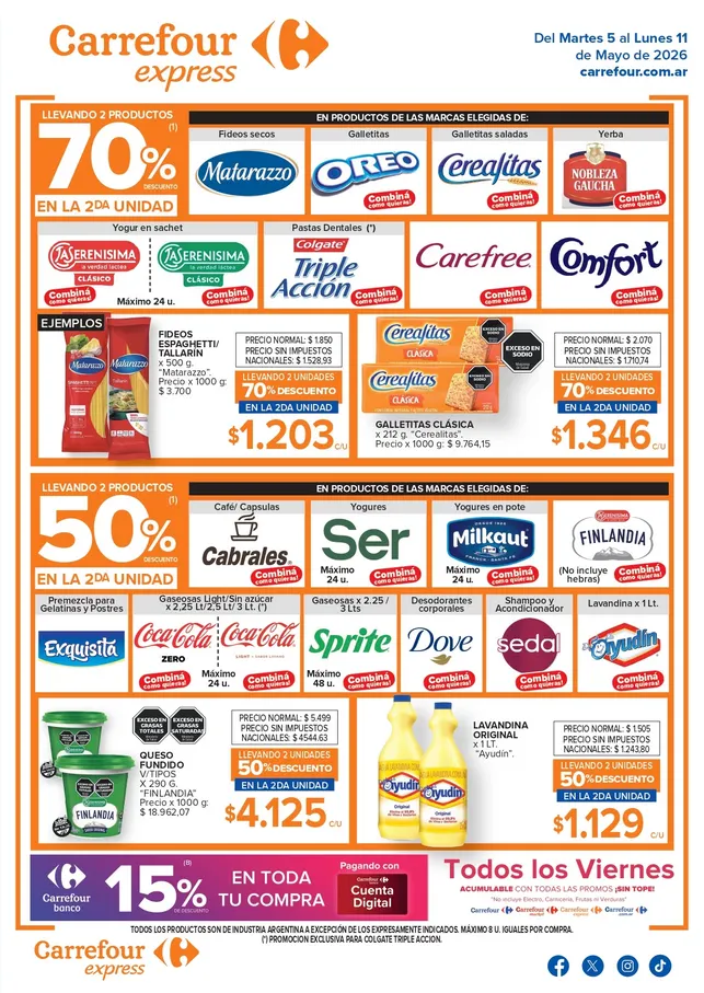 Ofertas de  Ofertas Carrefour Express 5 de mayo al 11 de mayo 2026 - Página 1 del catálogo