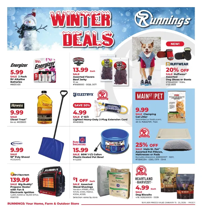 Weekly ad Runnings Sales from January 15 to January 25 2026 - Page