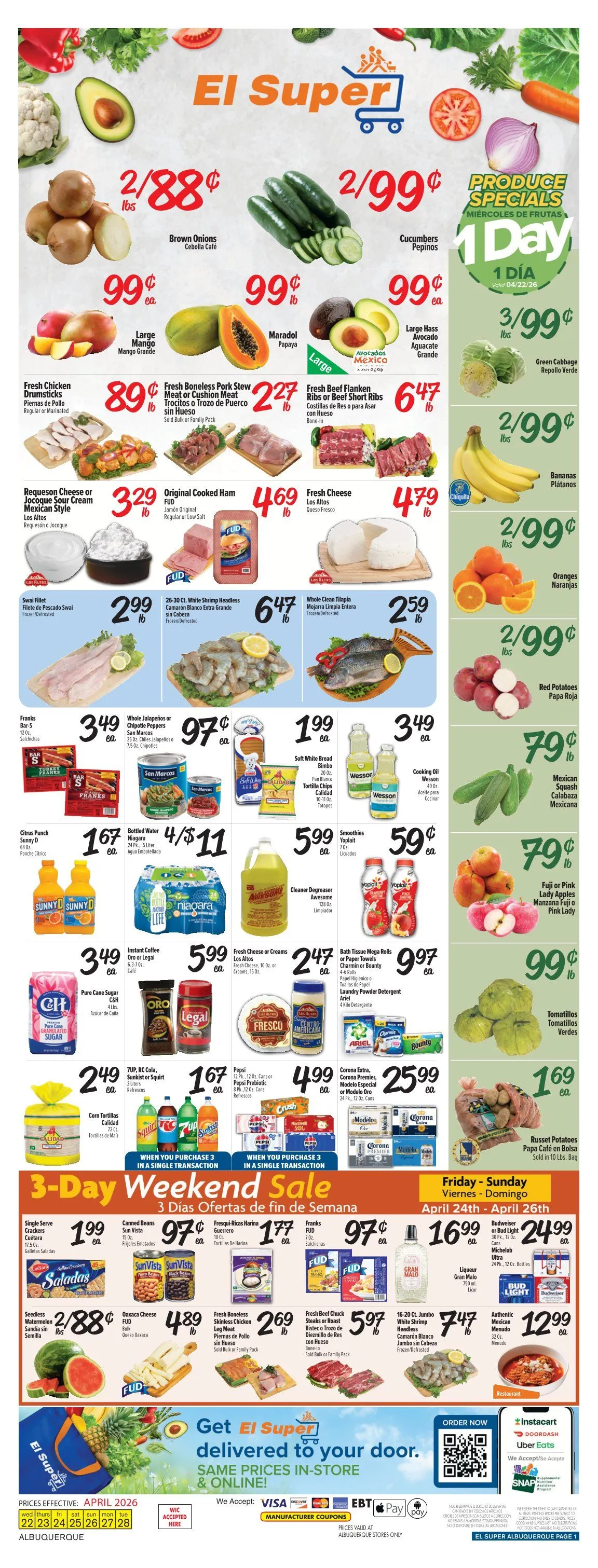 Weekly ad El Super Sales from April 22 to April 28 2026 - Page 