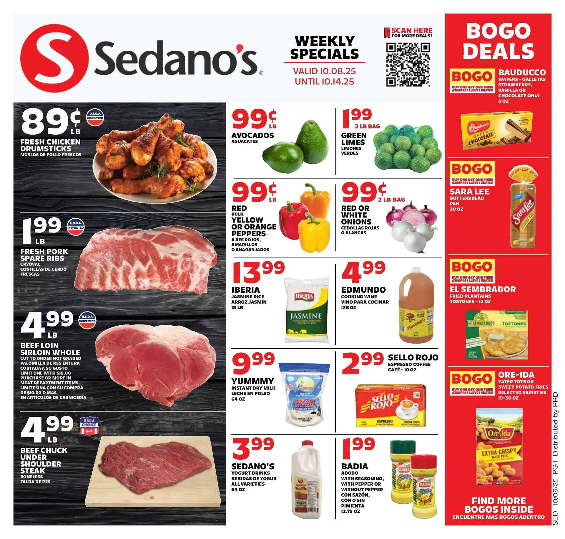 Weekly ad Sedano's Sales from October 8 to October 14 2025 - Page 1