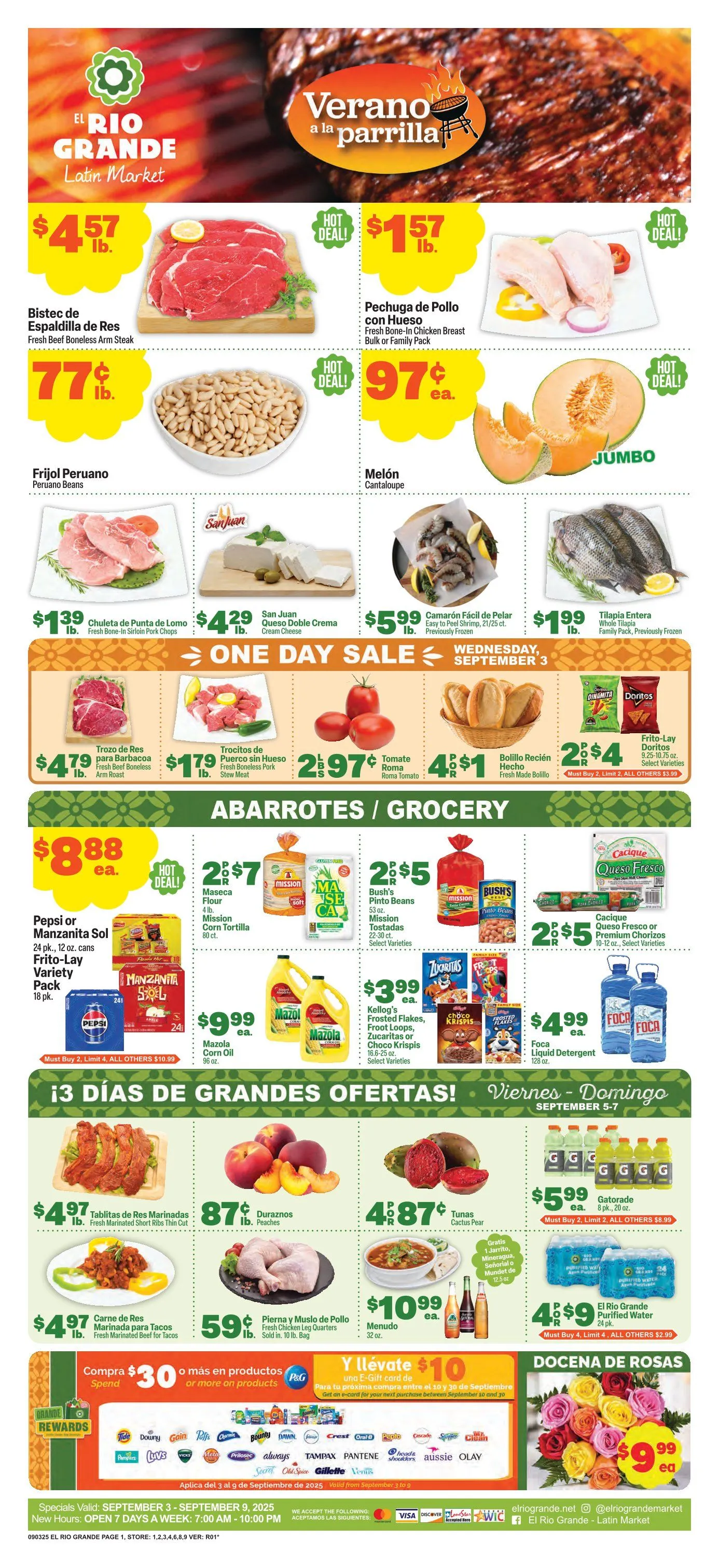 Weekly ad El Rio Grande Sales from September 3 to September 9 2025 - Page 1