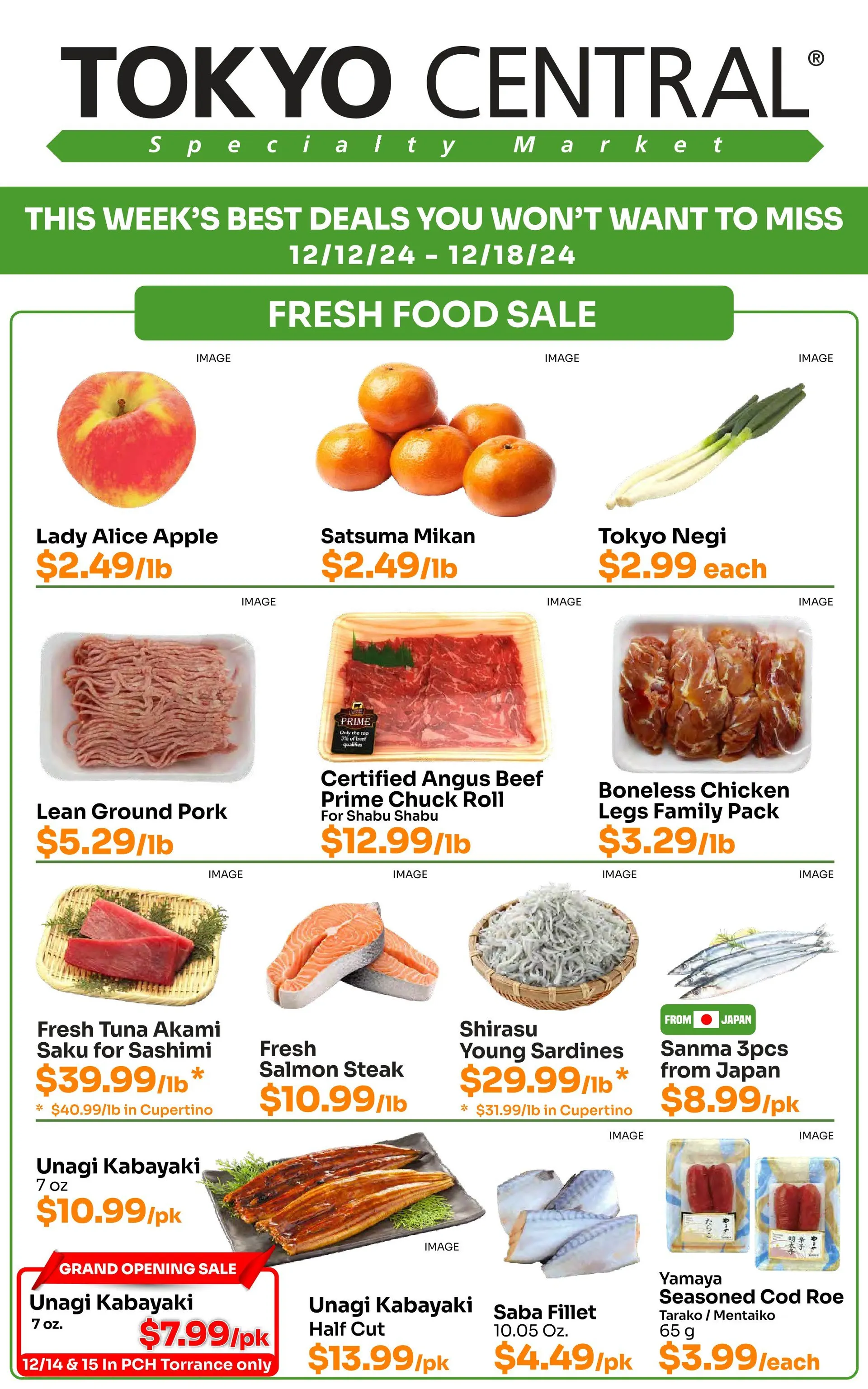 Weekly ad Tokyo Central Specialty Market Weekly Ad from December 12 to December 18 2024 - Page