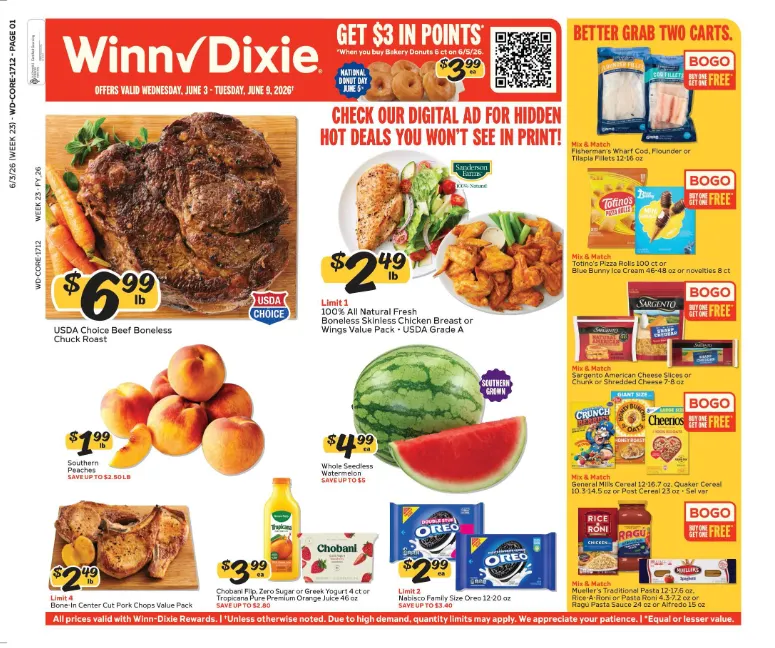 Weekly ad Winn Dixie Sales from June 3 to June 9 2026 - Page 1