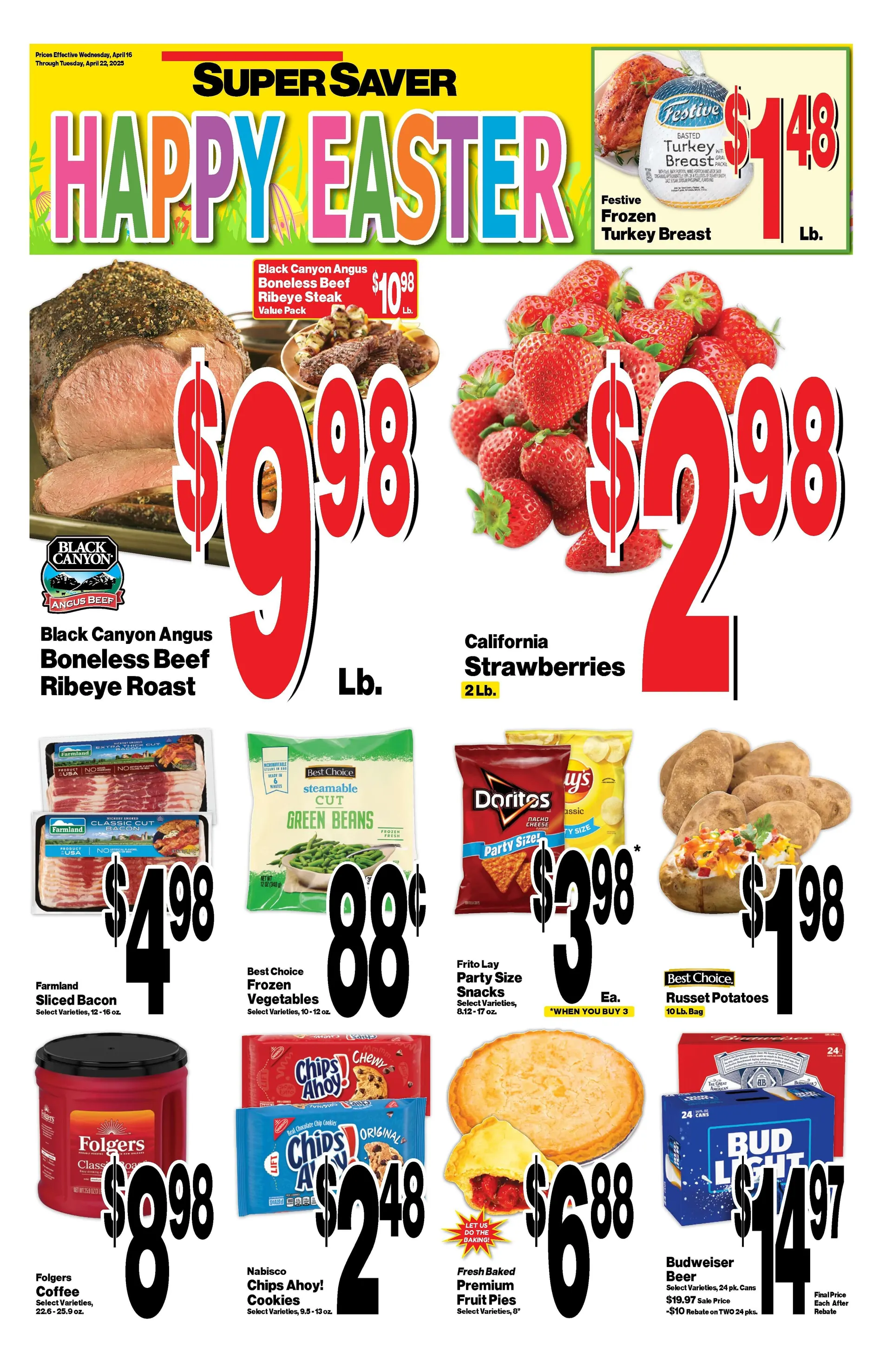 Weekly ad Super Saver Deals from April 16 to April 22 2025 - Page 1