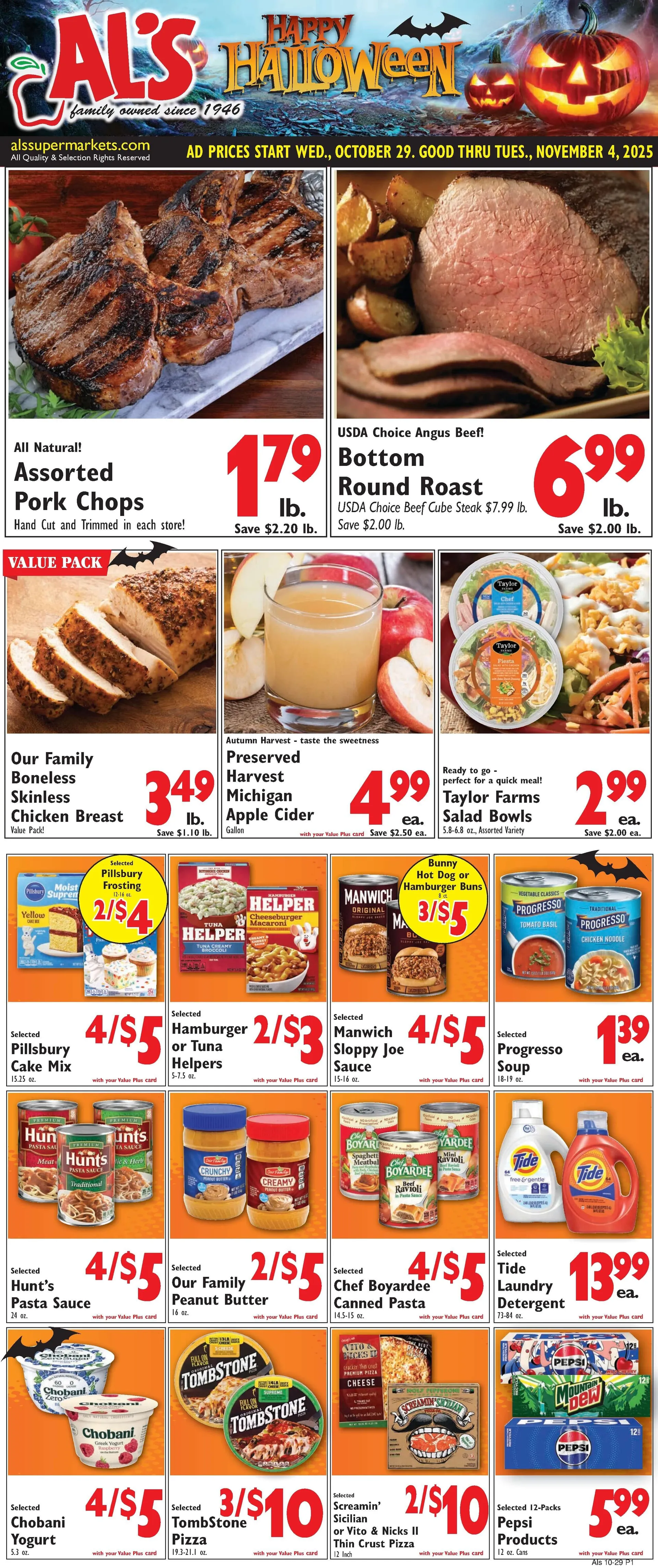Weekly ad Al's Supermarket weekly ads from October 29 to November 4 2025 - Page