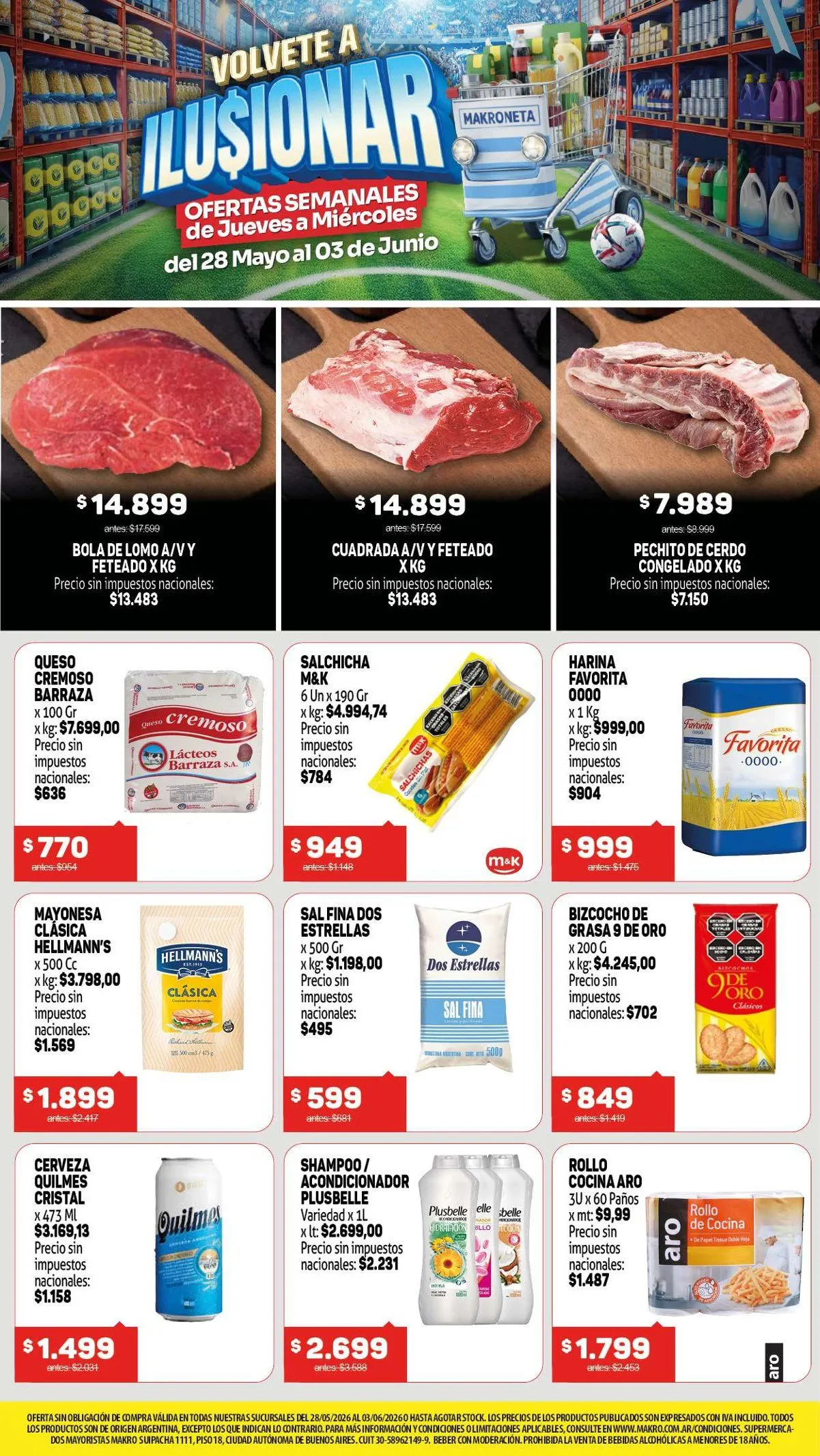 Ofertas de Ofertas Makro 28 de mayo al 3 de julio 2026 - Página 1 del catálogo