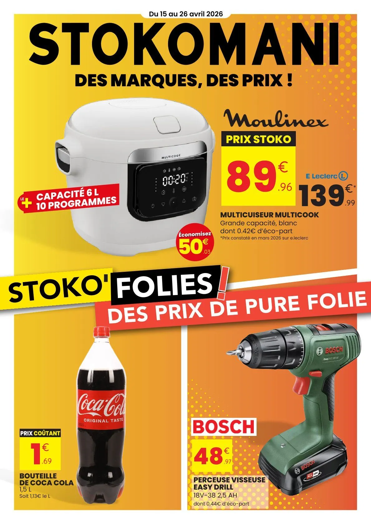  Catalogues Stokomani du 15 avril au 26 avril 2026 - Catalogue page 1