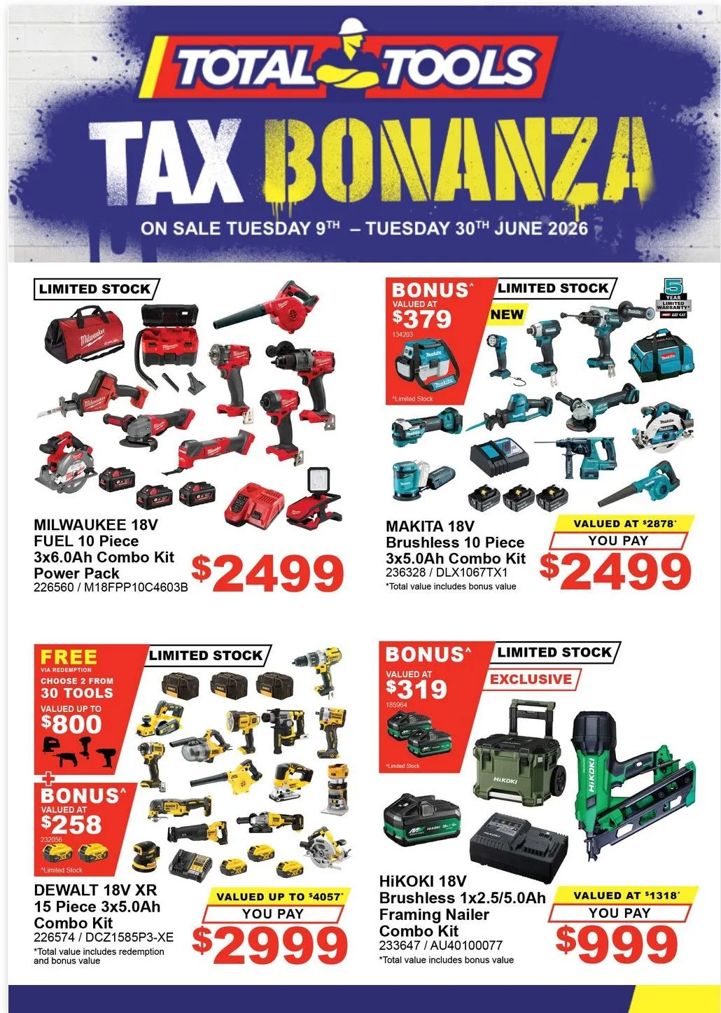 Total Tools catalogues - Catalogue valid from 9 June to 30 June 2026 - page 1