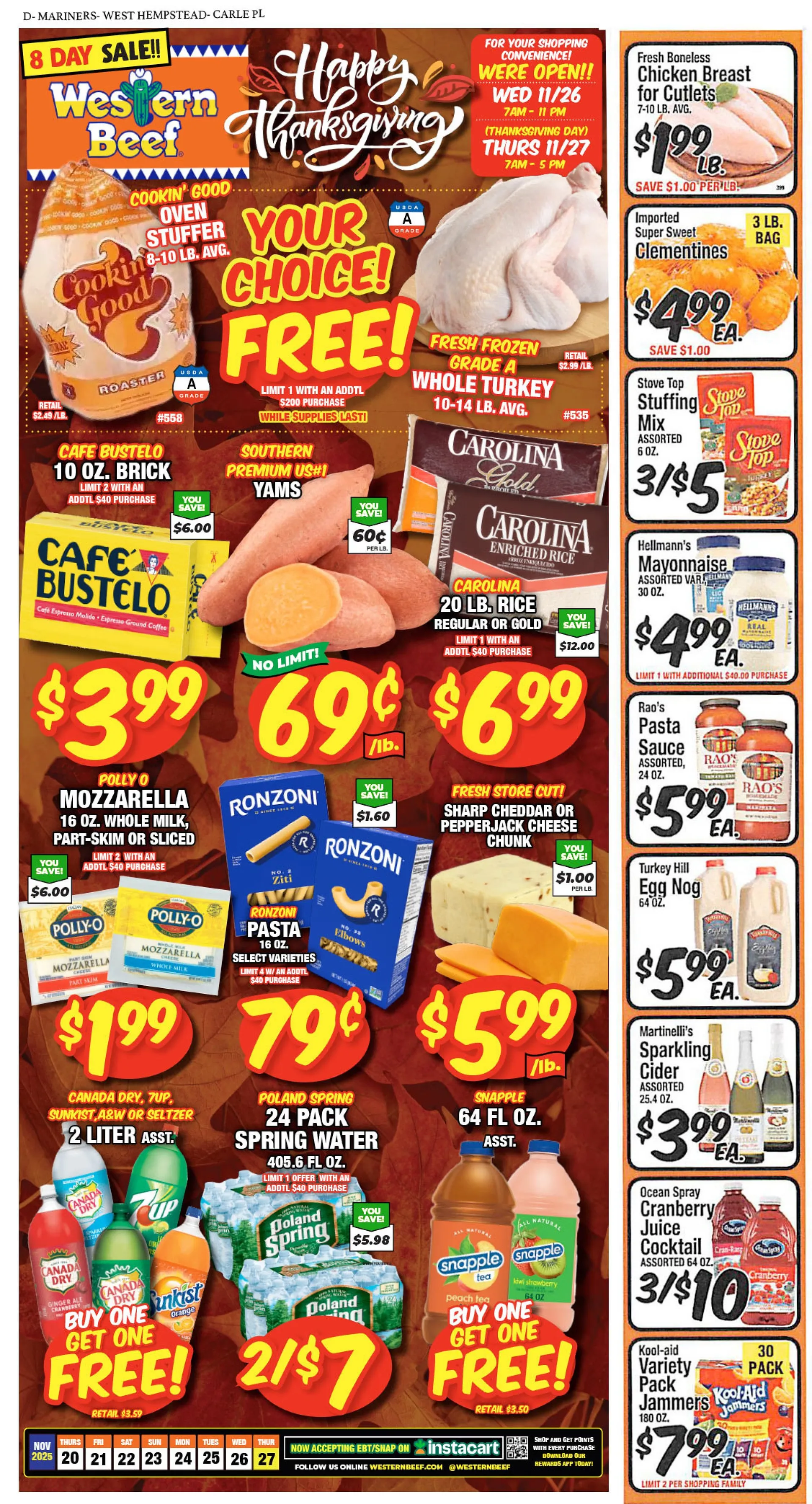 Weekly ad  Western Beef Sales from November 20 to November 27 2025 - Page 1