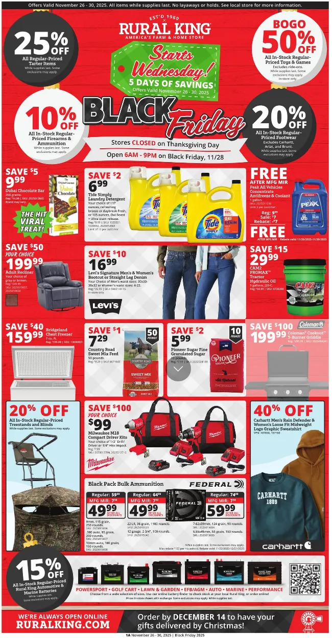 Weekly ad Rural King Sales from November 26 to November 30 2025 - Page 1