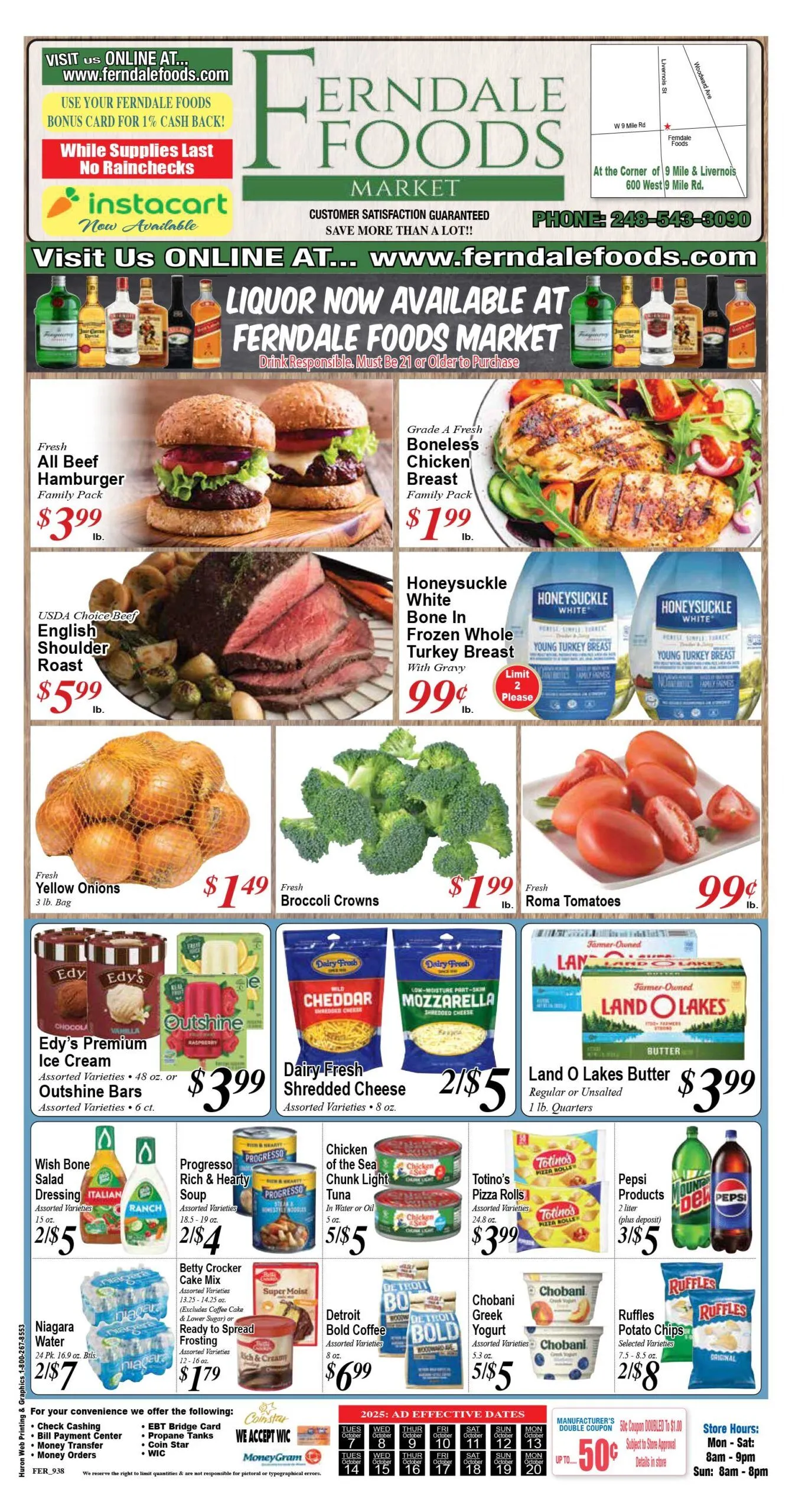 Weekly ad Ferndale Foods Sales from October 7 to October 20 2025 - Page 1