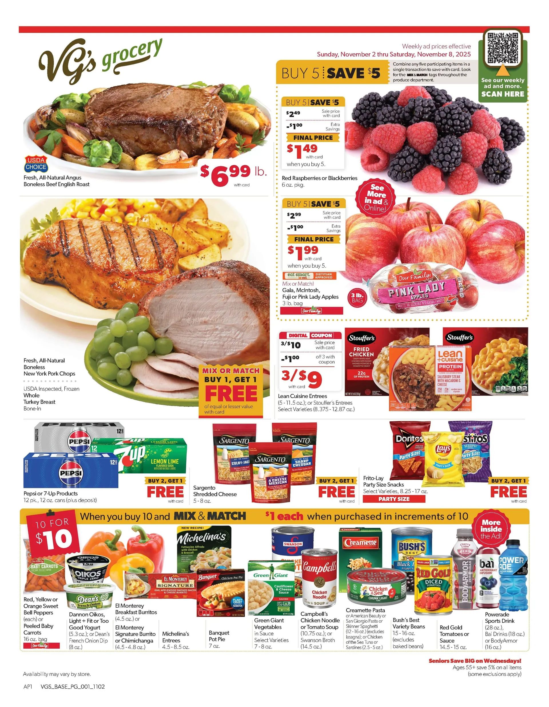 Weekly ad VG's Sales from November 2 to November 10 2025 - Page 1