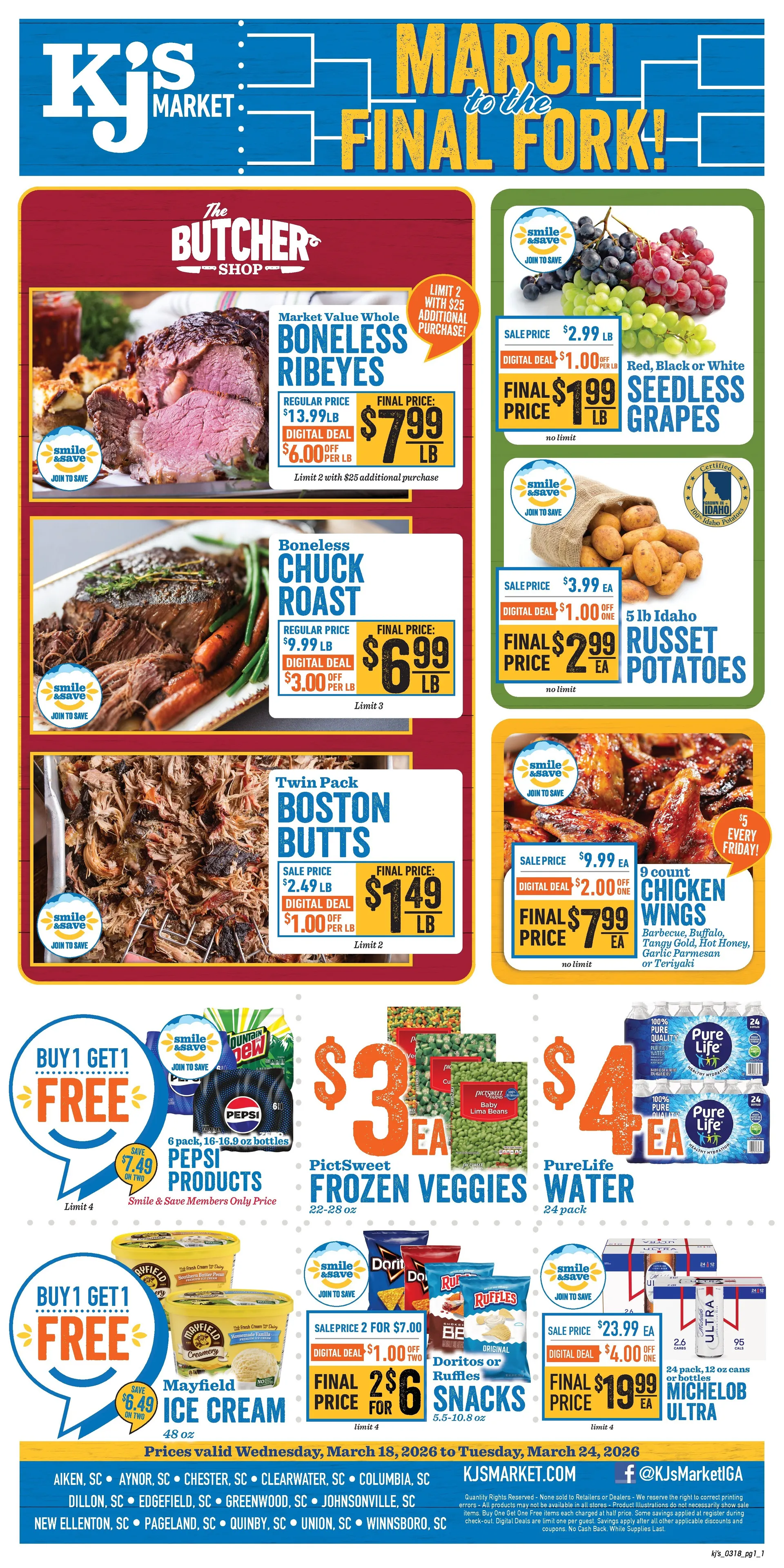 Weekly ad KJ´s Market weekly ads from March 18 to March 24 2026 - Page