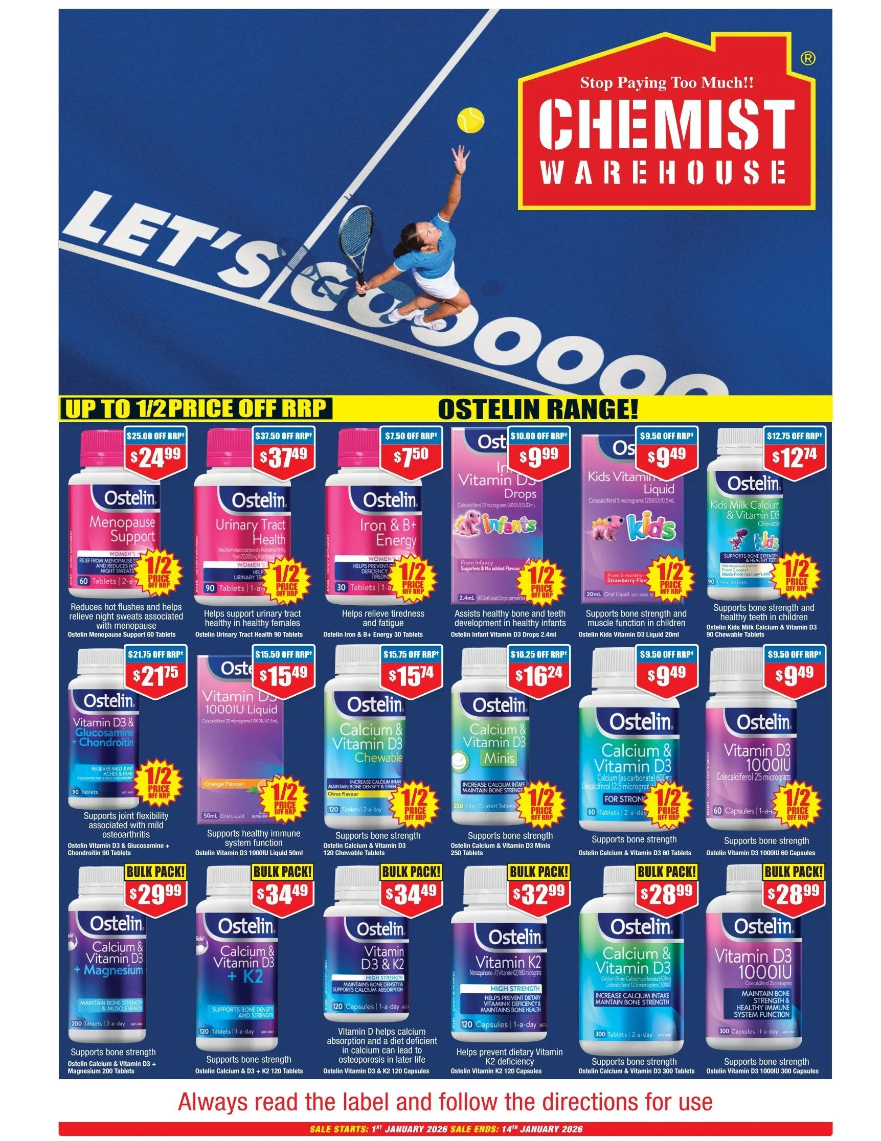  Chemist Warehouse Catalogues  - Catalogue valid from 1 January to 14 January 2026 - page 