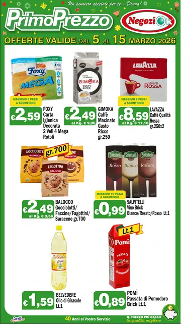  Volantini Primo Prezzo da 5 marzo a 11 marzo di 2026 - Pagina del volantino 