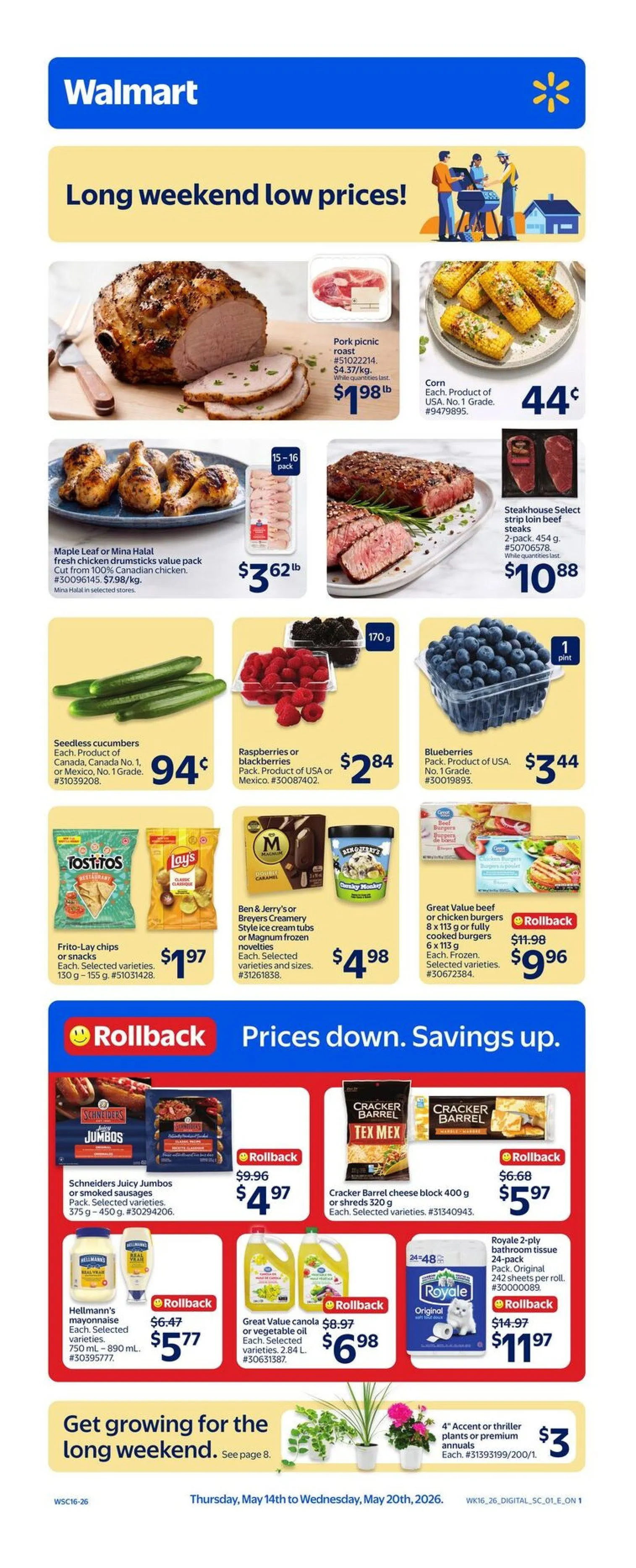  Walmart Sales from May 14 to May 20 2026 - flyer page 1