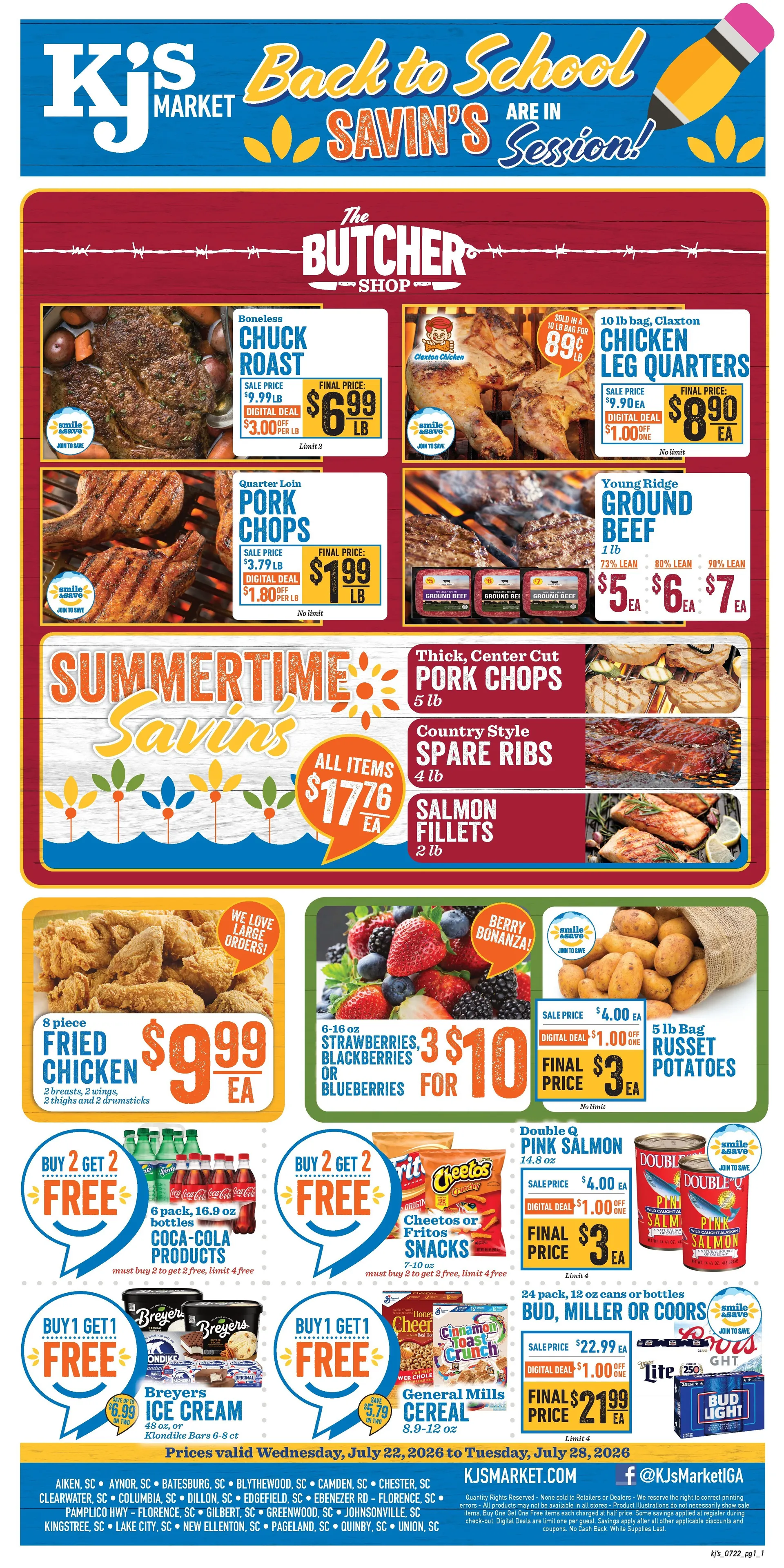 Weekly ad KJ´s Market Sales from July 22 to July 28 2026 - Page