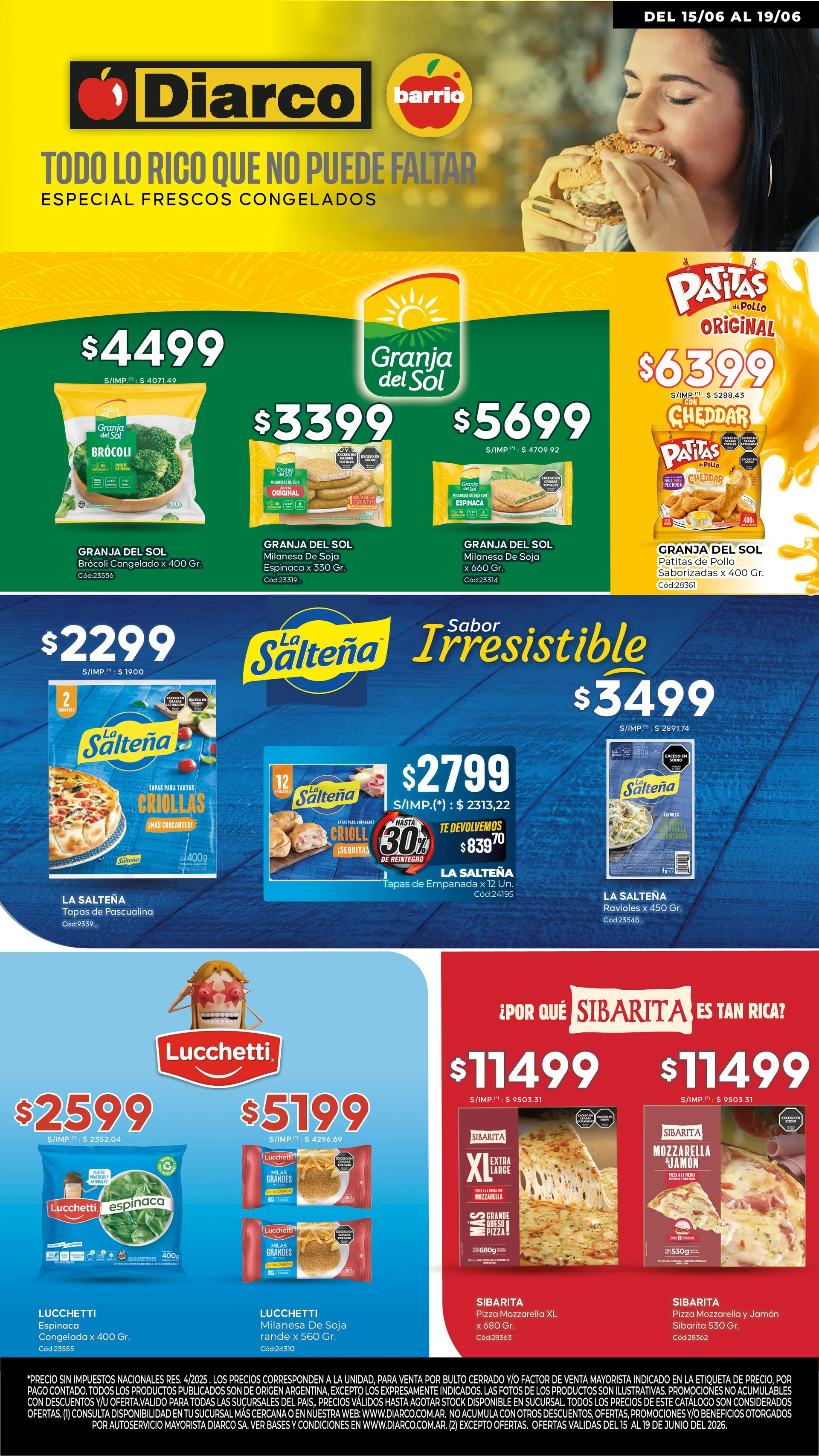 Ofertas de Diarco Ofertas 15 de junio al 19 de junio 2026 - Página 1 del catálogo