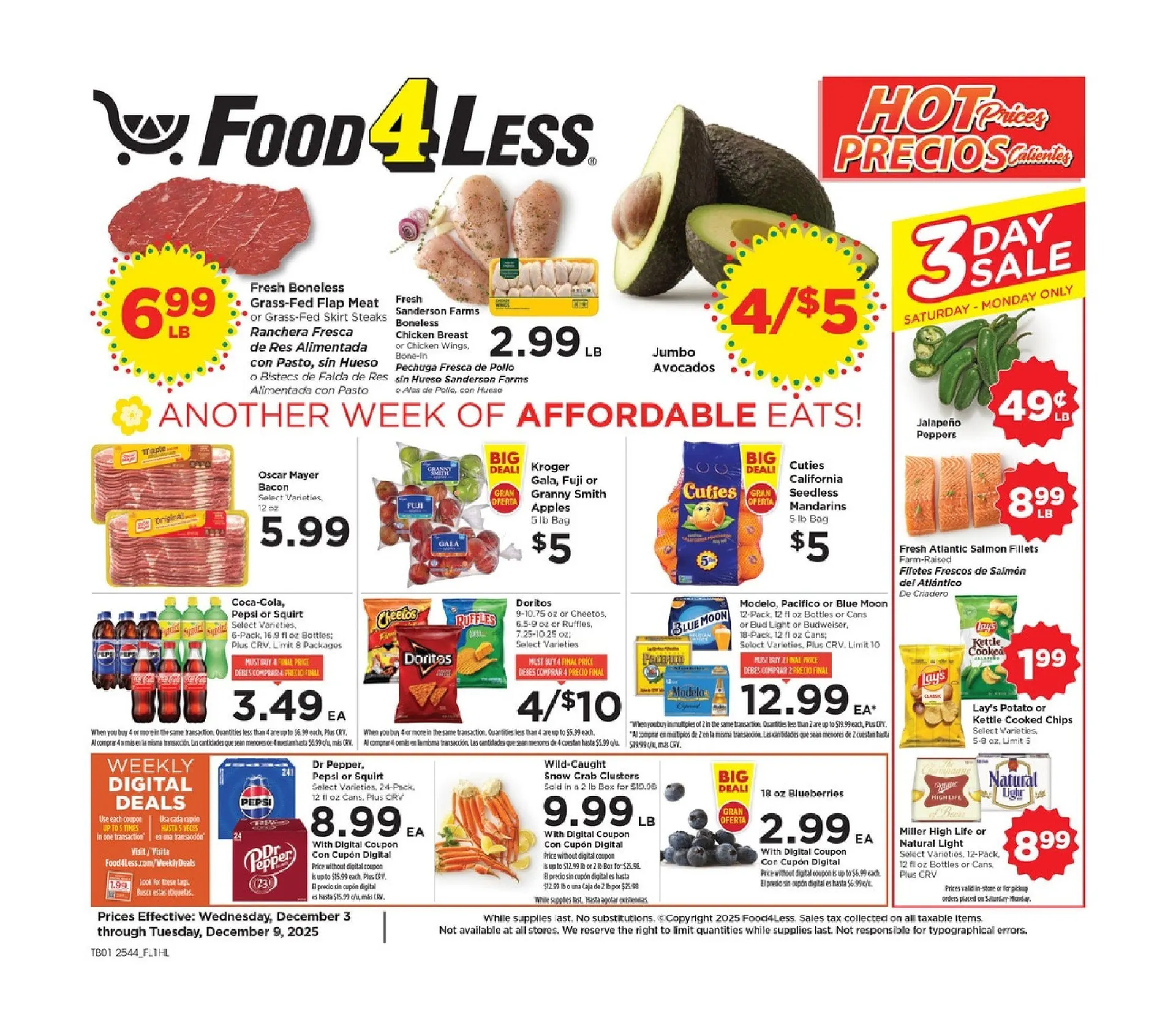Weekly ad Food 4 Less Sales from December 3 to December 9 2025 - Page 