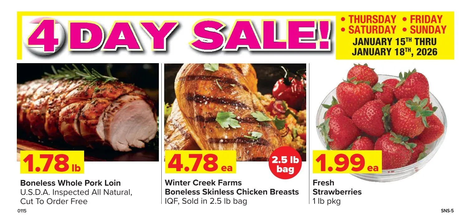 Weekly ad Shop'n Save Sales from January 15 to January 18 2026 - Page 1