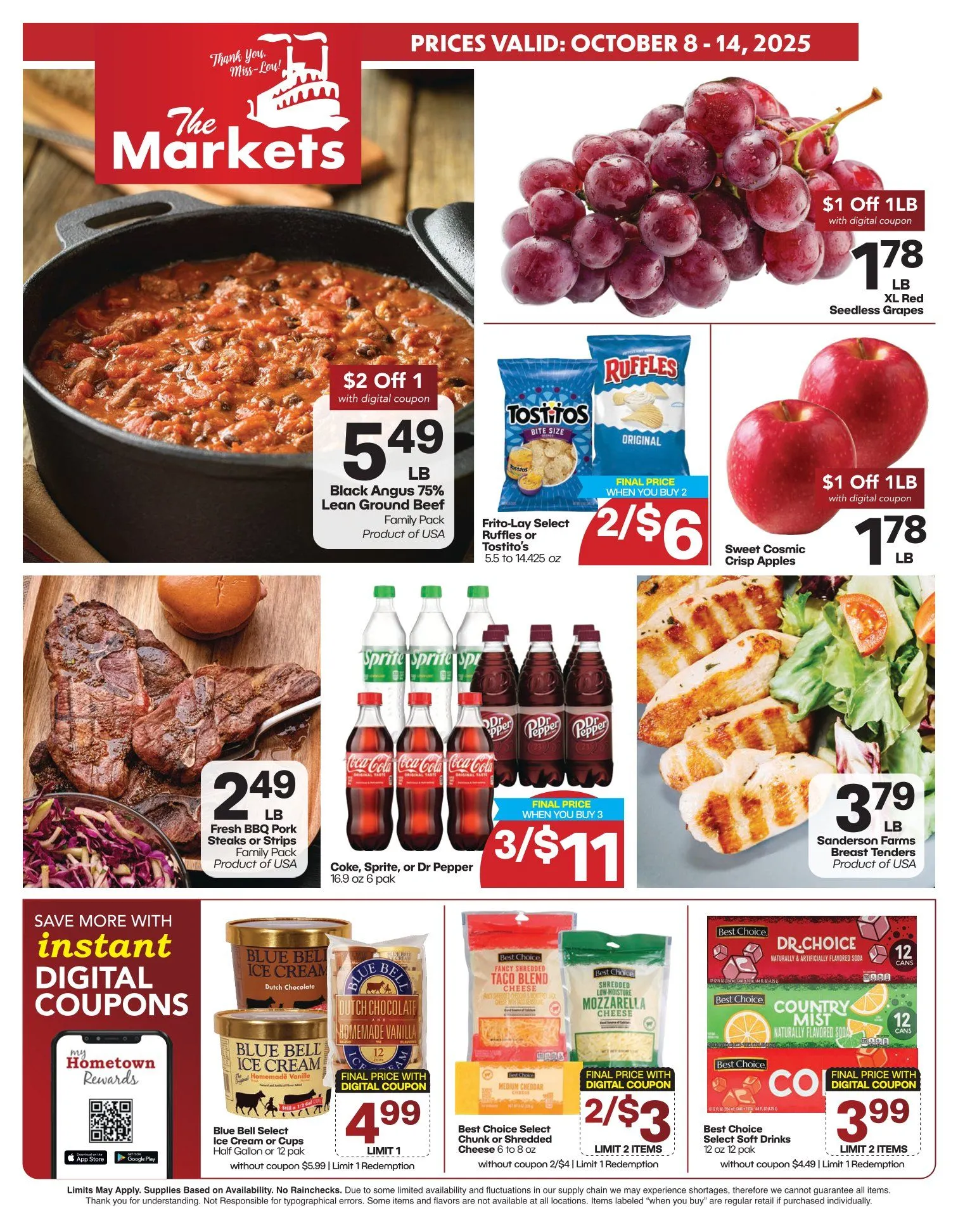 Weekly ad The Markets Sales from October 8 to October 14 2025 - Page 1