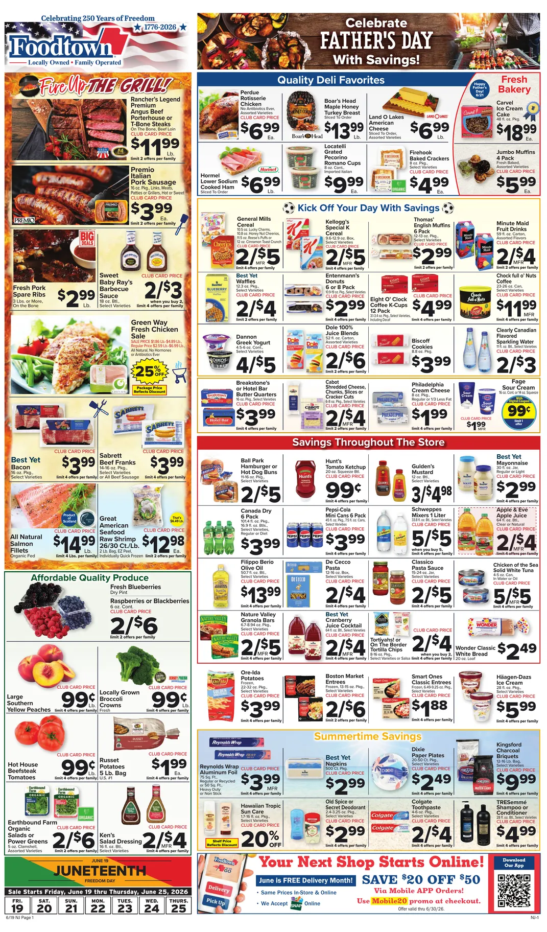 Weekly ad Foodtown Sales from June 19 to June 25 2026 - Page