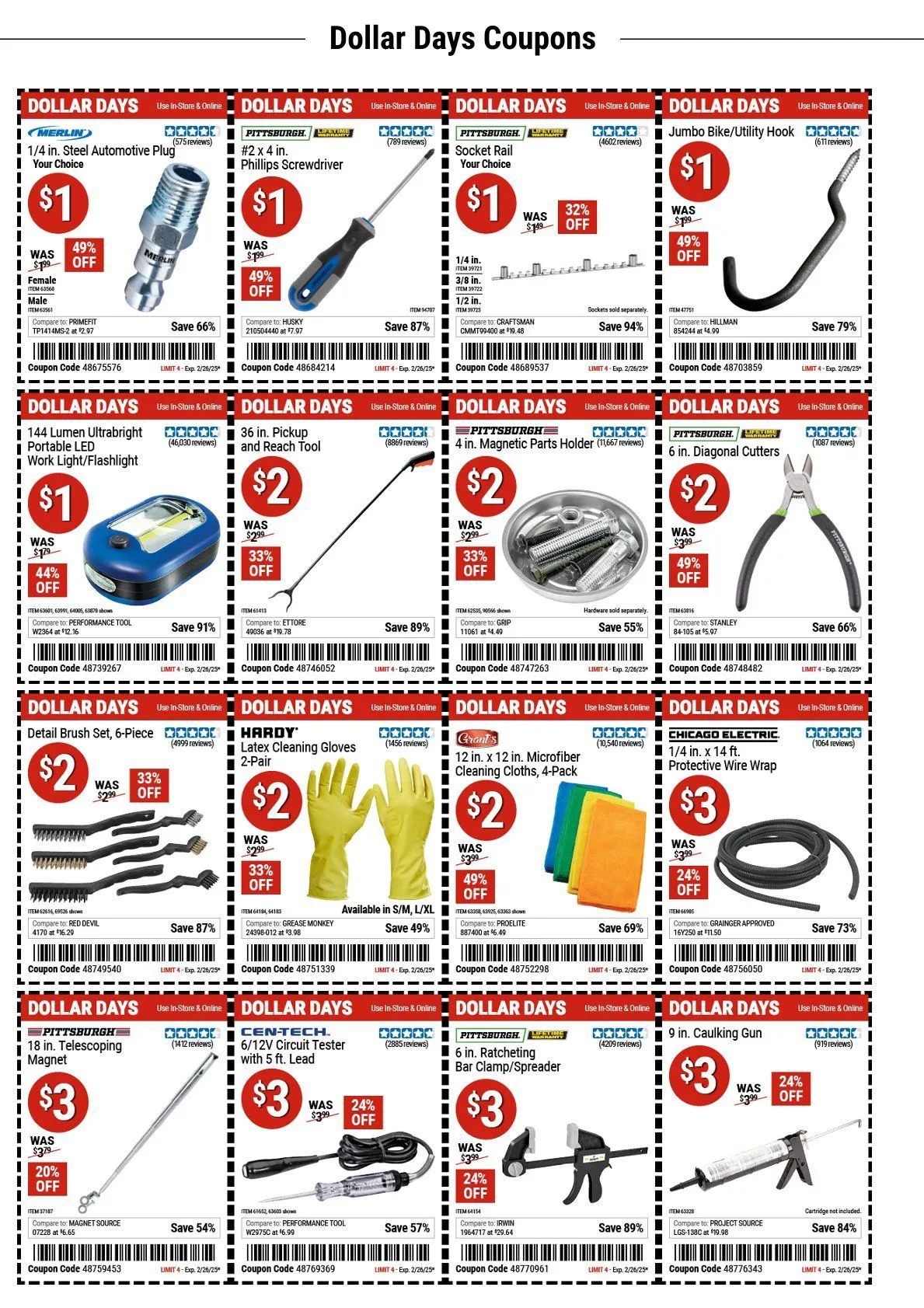 Weekly ad Harbor Freight weekly ads from February 14 to February 26 2025 - Page 1