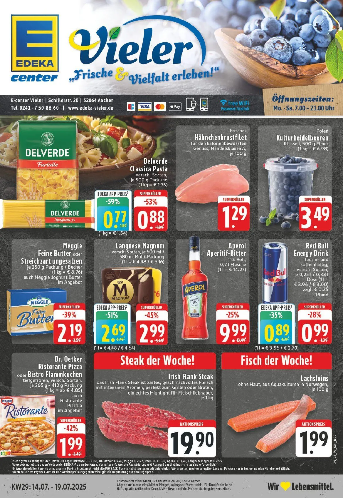 Edeka Prospekte - Aktuelle Angebote von 13. Juli bis 18. Juli 2025 - Prospekt seite 1