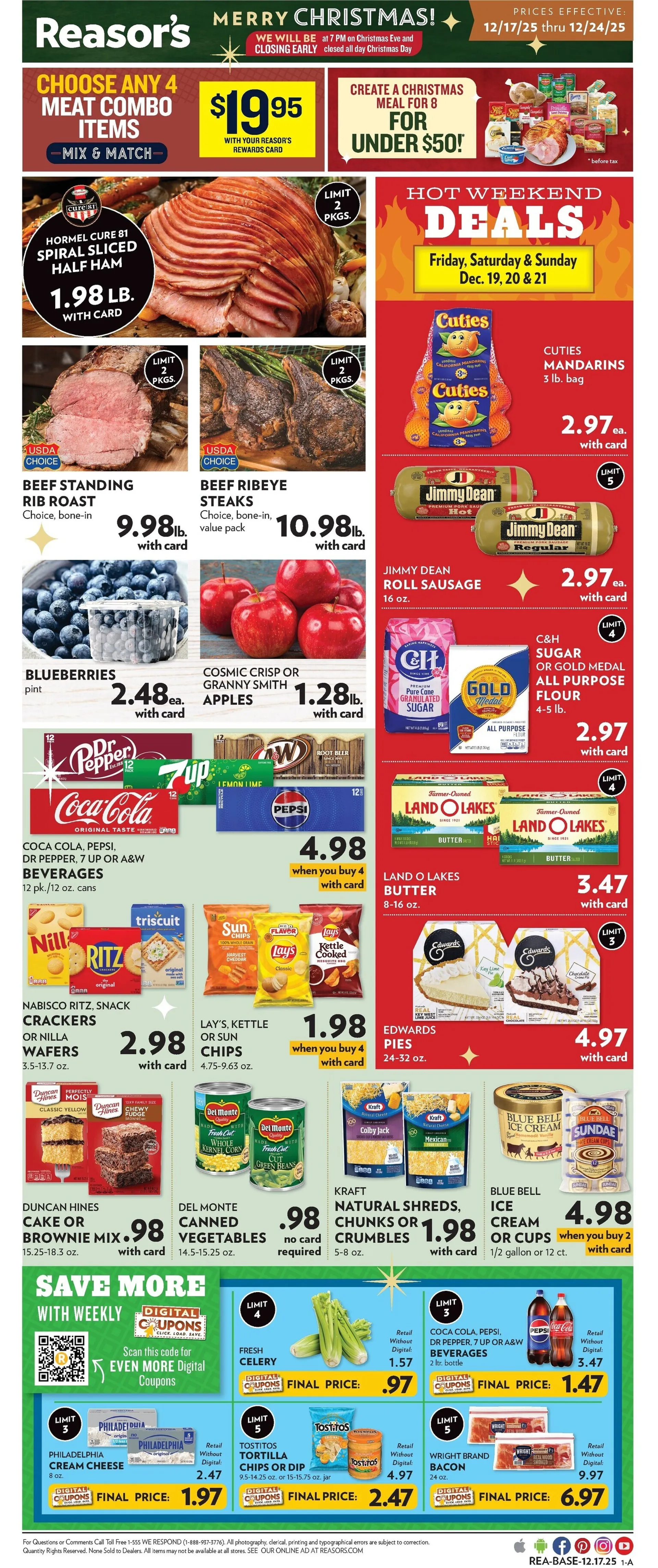 Weekly ad Reasor's Sales from December 17 to December 24 2025 - Page 1