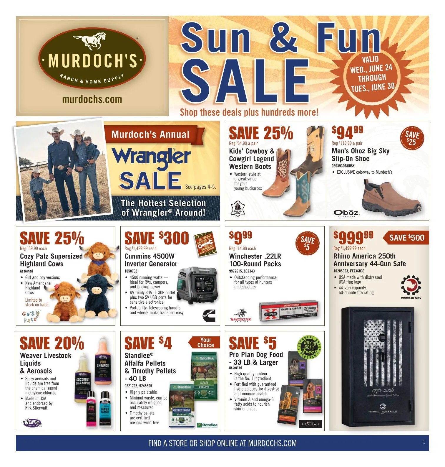 Weekly ad Murdoch’s Sales from June 24 to June 30 2026 - Page 