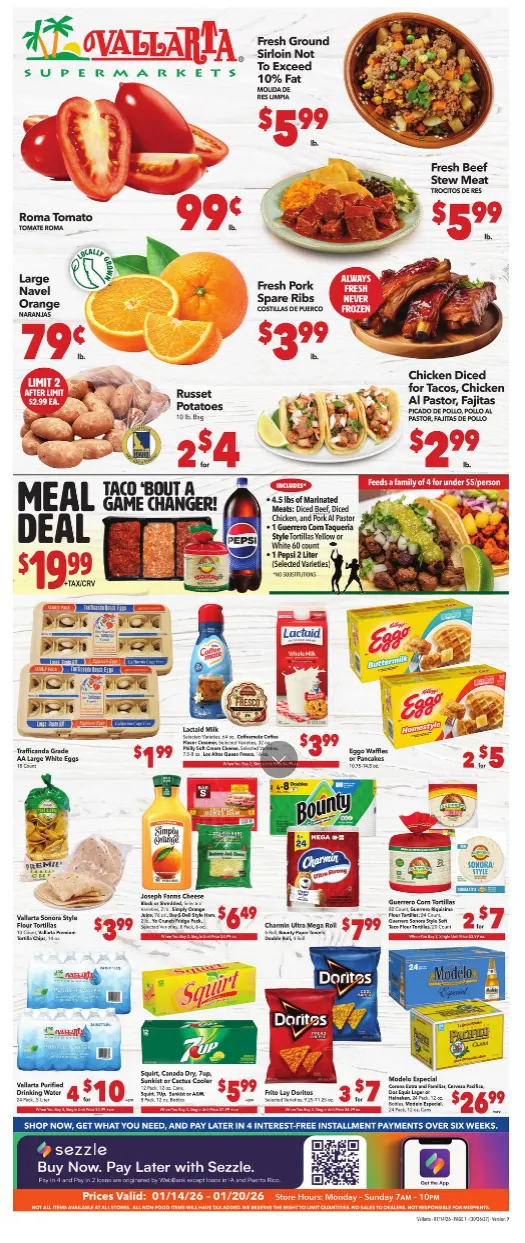Weekly ad Vallarta Sales from January 14 to January 20 2026 - Page 1