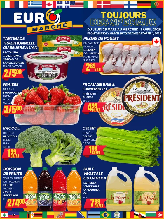Euromarché Sales from March 26 to April 1 2026 - flyer page 1