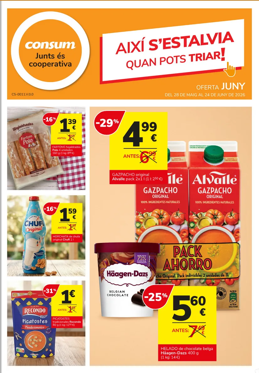 Catálogo de Consum Ofertas 28 de mayo al 24 de junio 2026 - Página 1