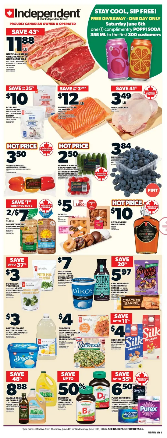 Independent Sales from June 4 to June 10 2026 - flyer page 1