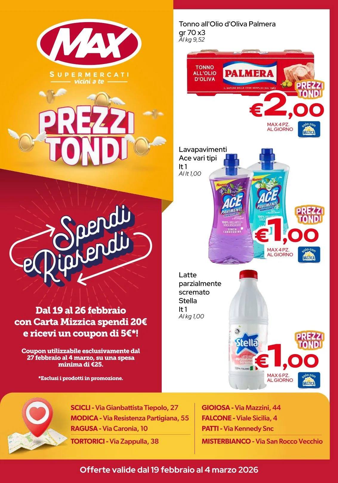 Volantini MAX Supermercati da 19 febbraio a 4 marzo di 2026 - Pagina del volantino