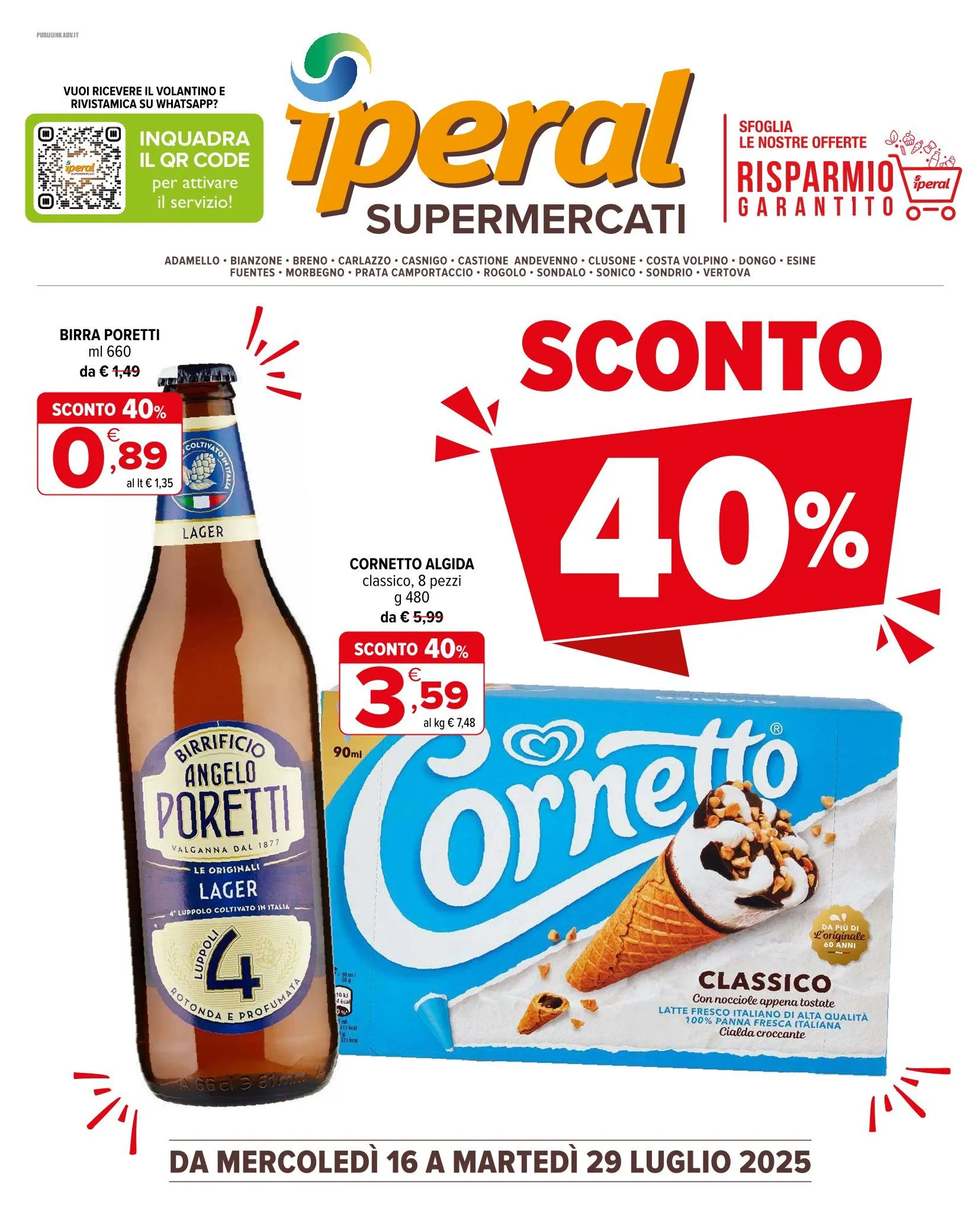 Volantini Iperal da 16 luglio a 29 luglio di 2025 - Pagina del volantino 1
