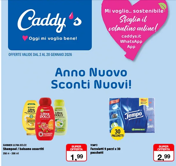 Volantini Caddy's da 2 gennaio a 20 gennaio di 2026 - Pagina del volantino 1